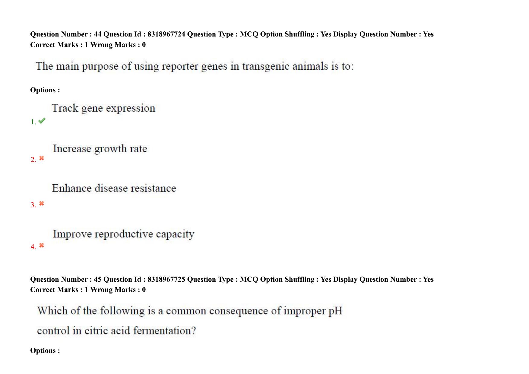 AP PGCET 2025 Biotechnology Paper with Answer Key - Page 36