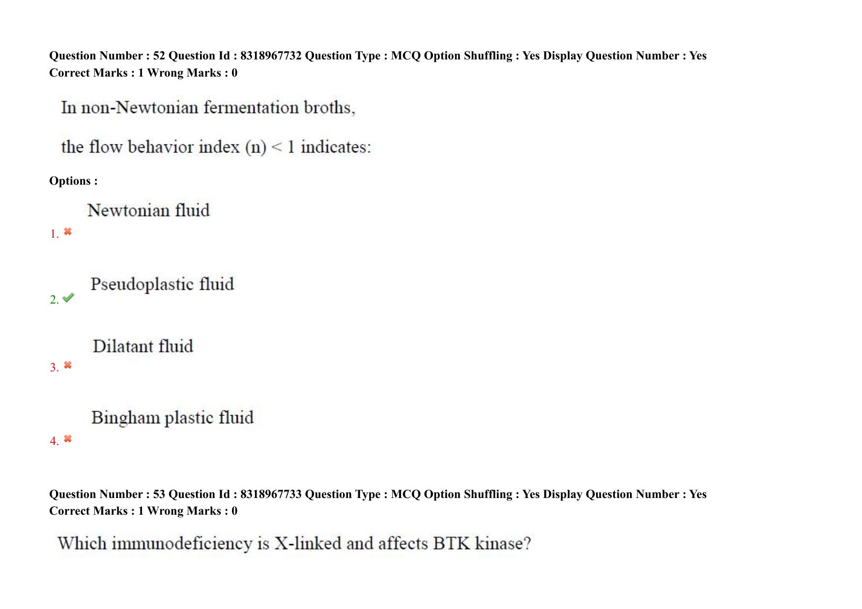 AP PGCET 2025 Biotechnology Paper with Answer Key - Page 42
