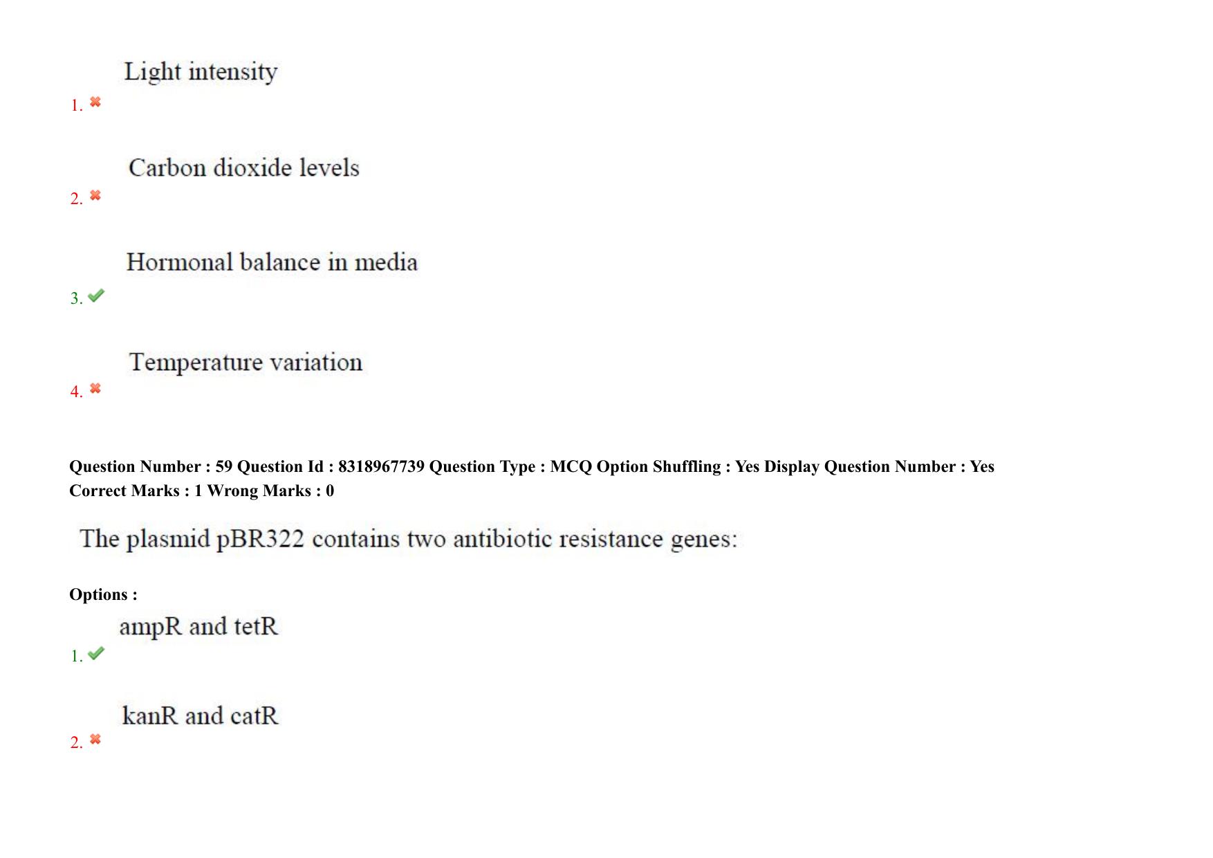 AP PGCET 2025 Biotechnology Paper with Answer Key - Page 47