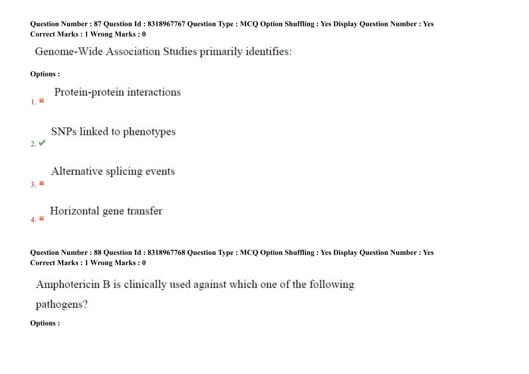 AP PGCET 2025 Biotechnology Paper with Answer Key - Page 69