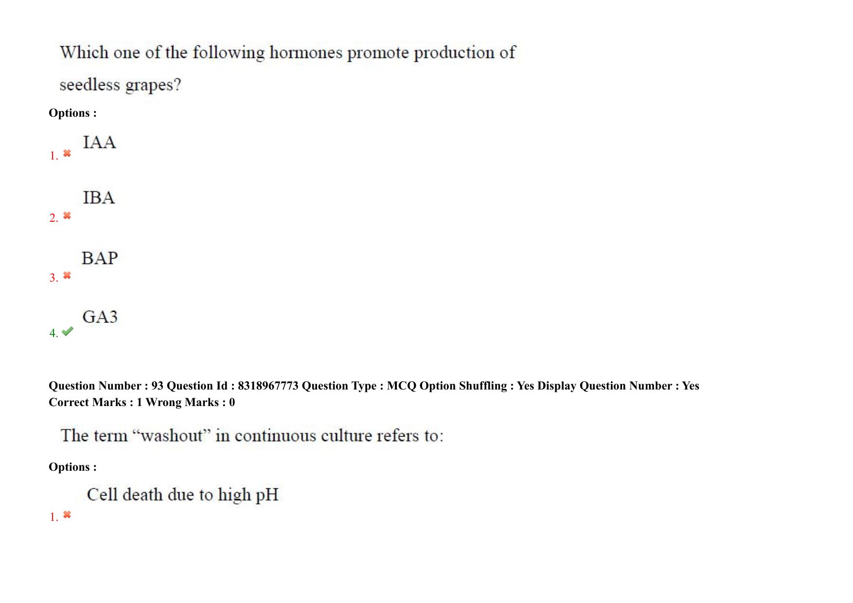AP PGCET 2025 Biotechnology Paper with Answer Key - Page 73