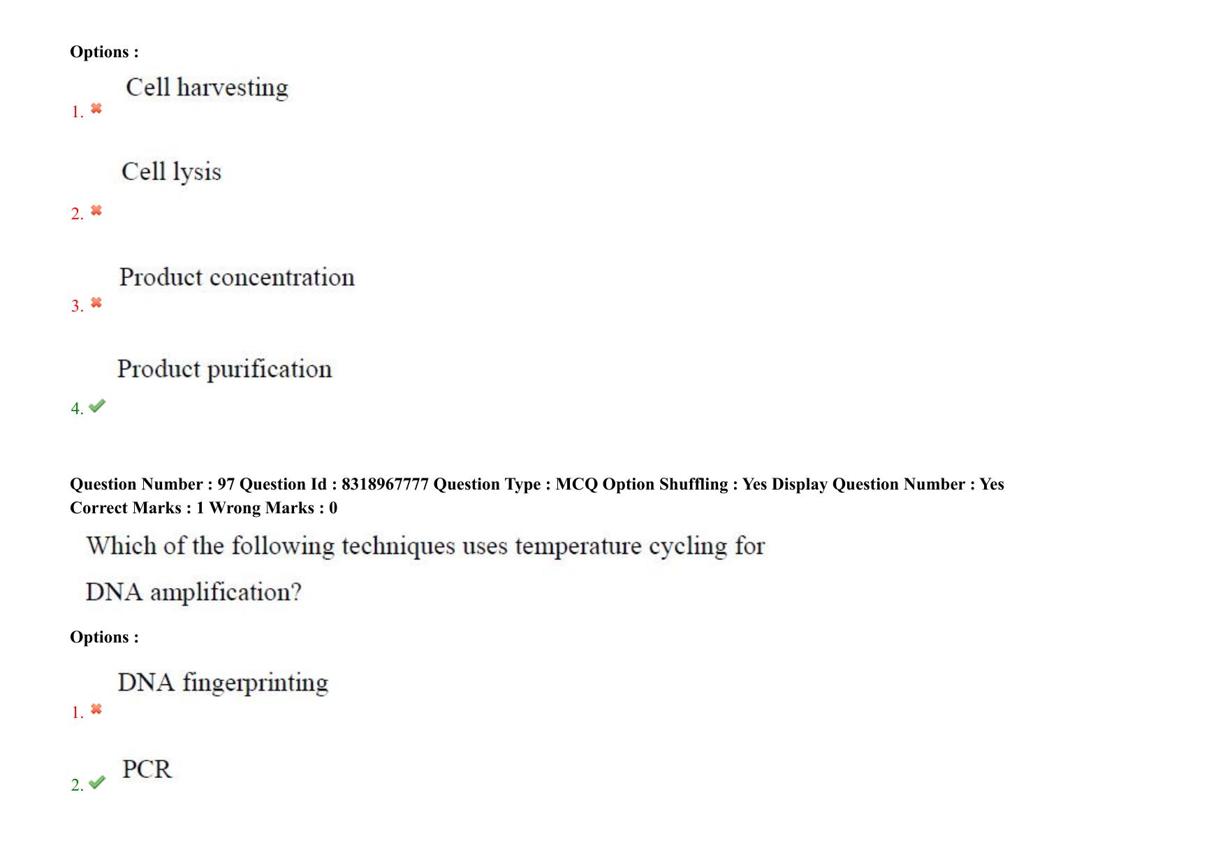 AP PGCET 2025 Biotechnology Paper with Answer Key - Page 76