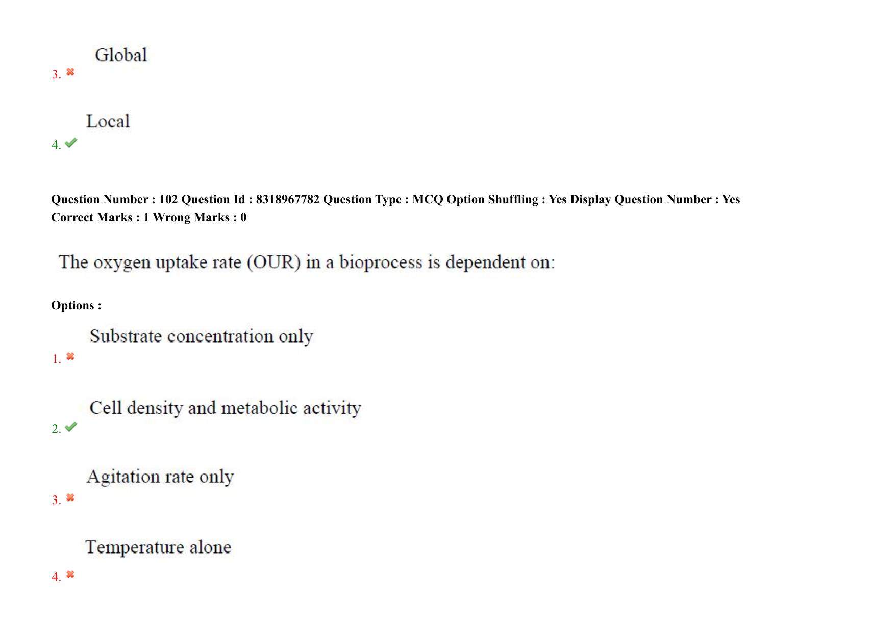 AP PGCET 2025 Biotechnology Paper with Answer Key - Page 80