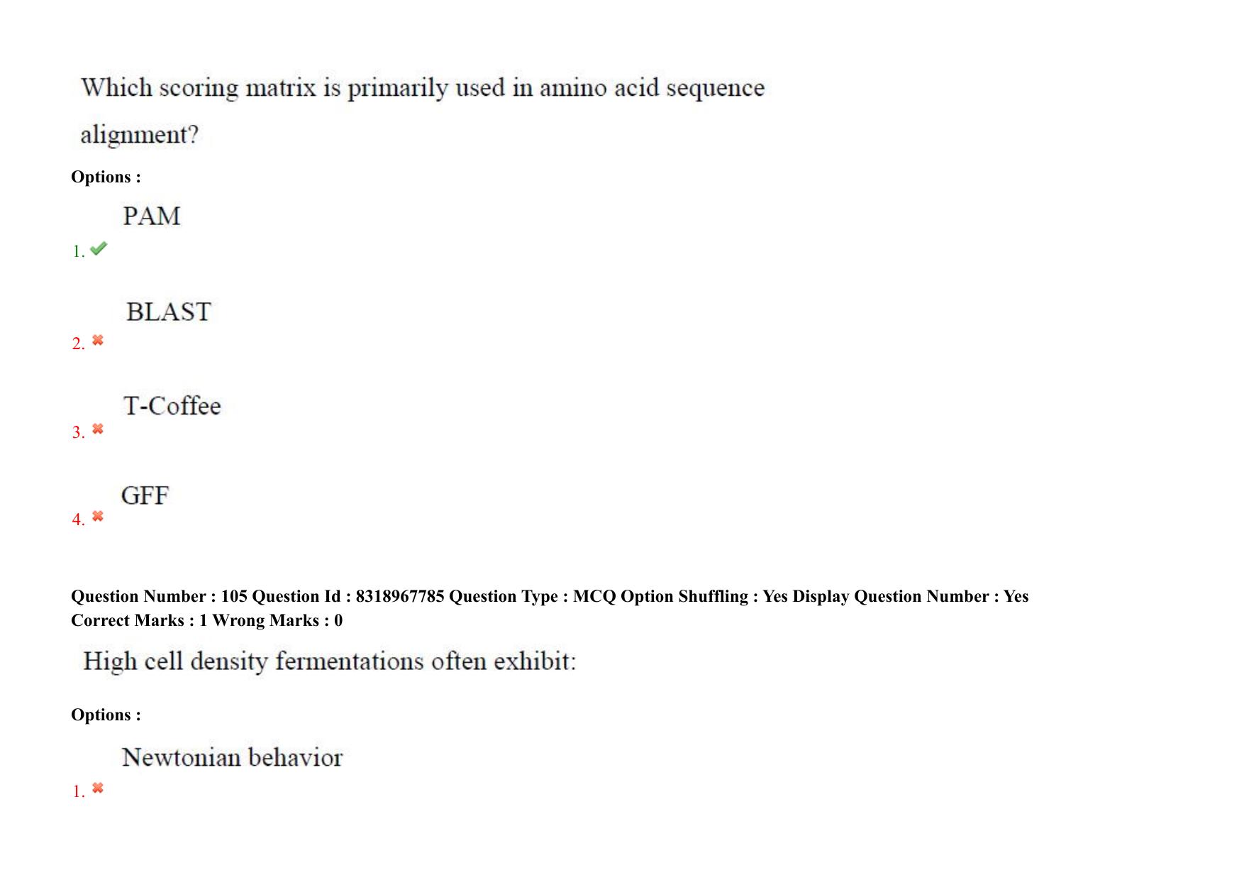 AP PGCET 2025 Biotechnology Paper with Answer Key - Page 82