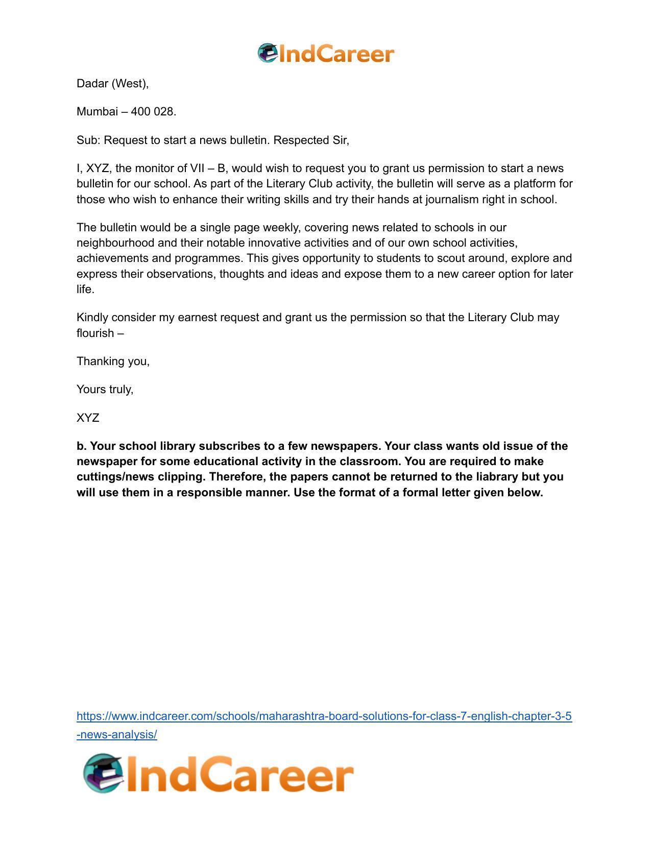 Maharashtra Board Solutions for Class 7- English: Chapter 3.5- News Analysis - Page 4