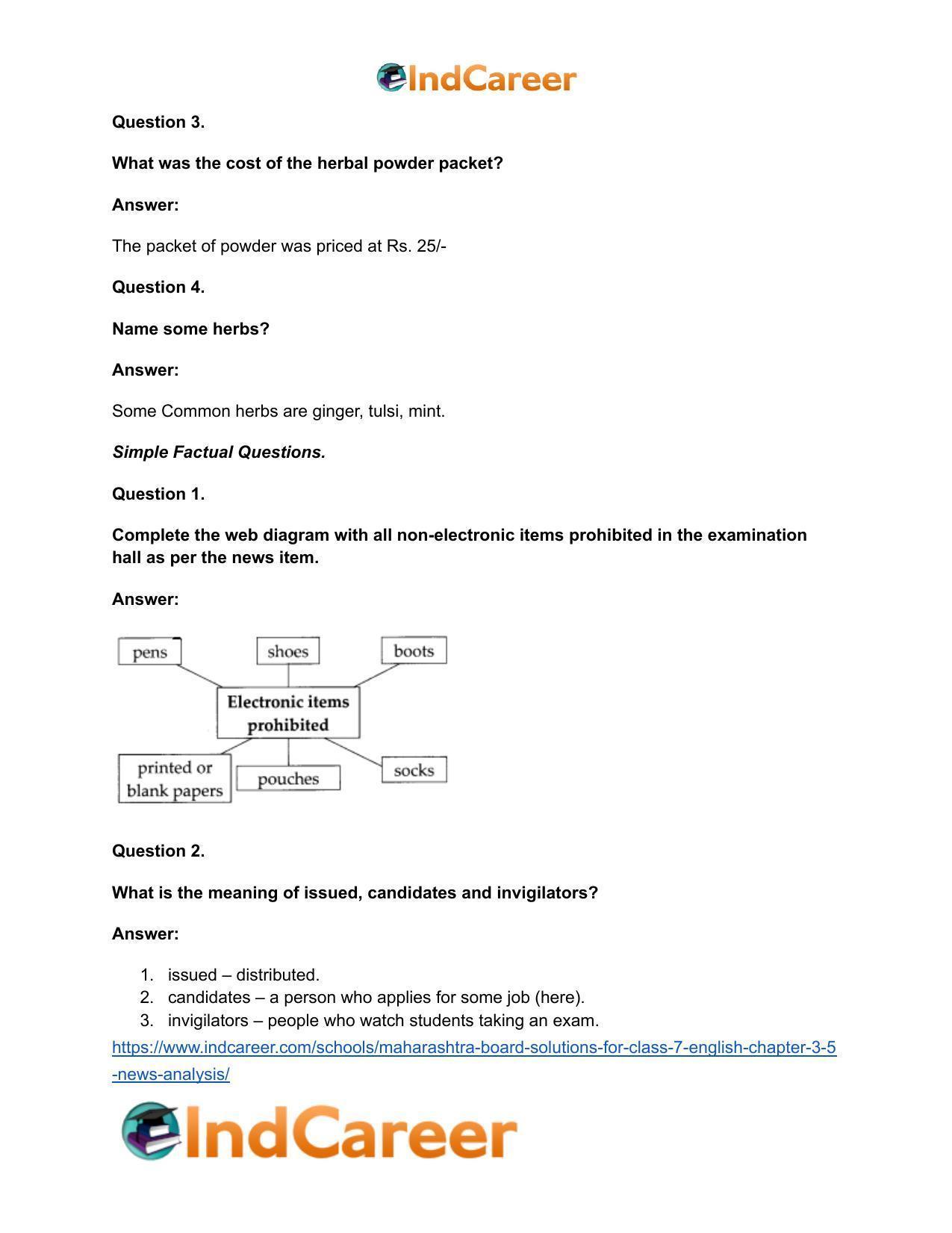 Maharashtra Board Solutions for Class 7- English: Chapter 3.5- News Analysis - Page 8