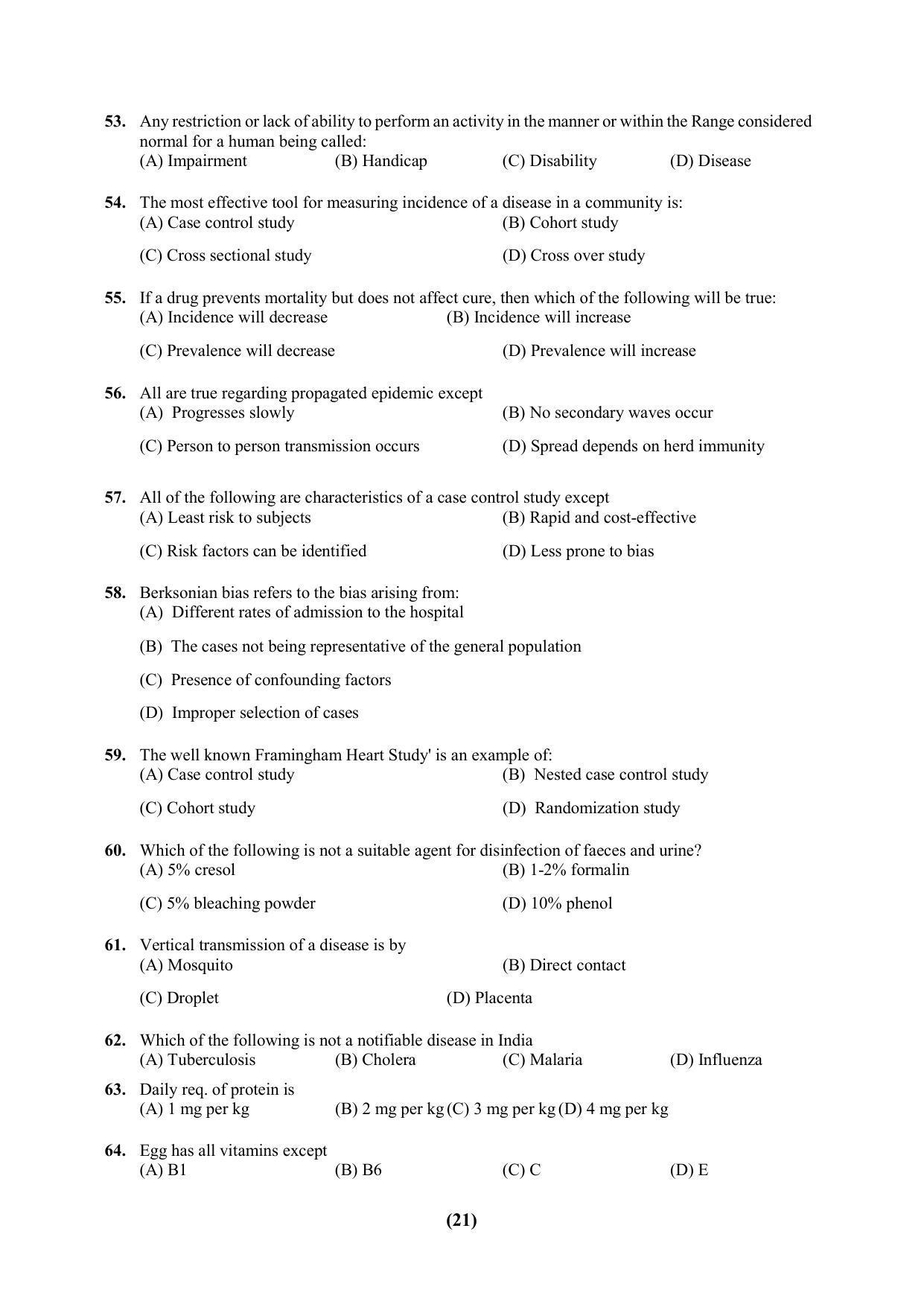 PU CET 2023 Question Paper - Page 21