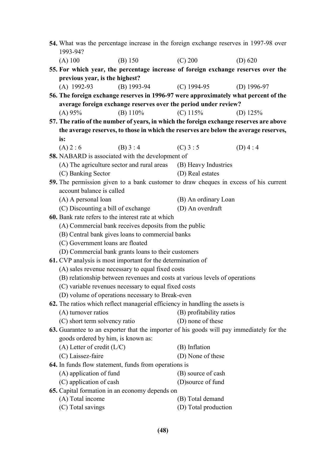 PU CET 2023 Question Paper - Page 48