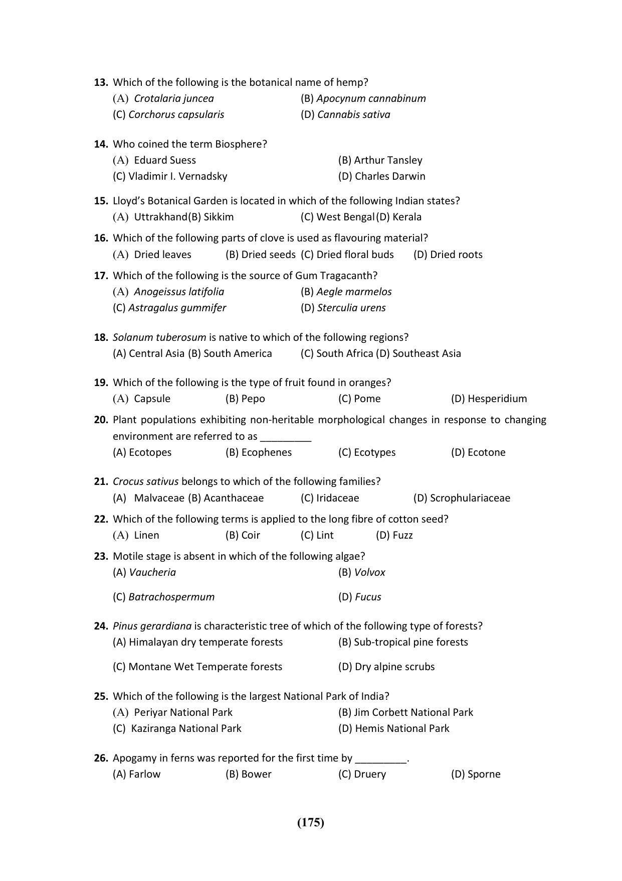 PU CET 2023 Question Paper - Page 175