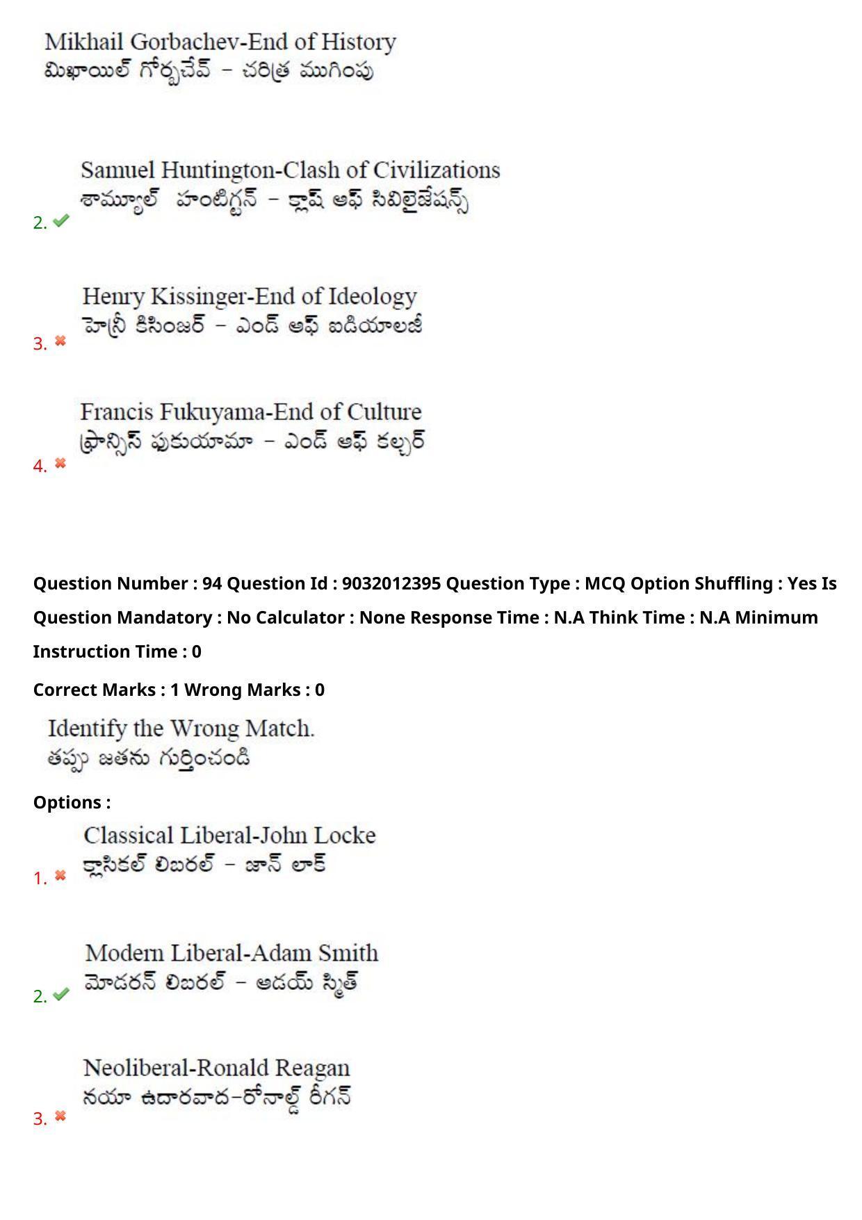 TS CPGET 2022 M.A Political Science Question Paper with Answer Key - Page 65