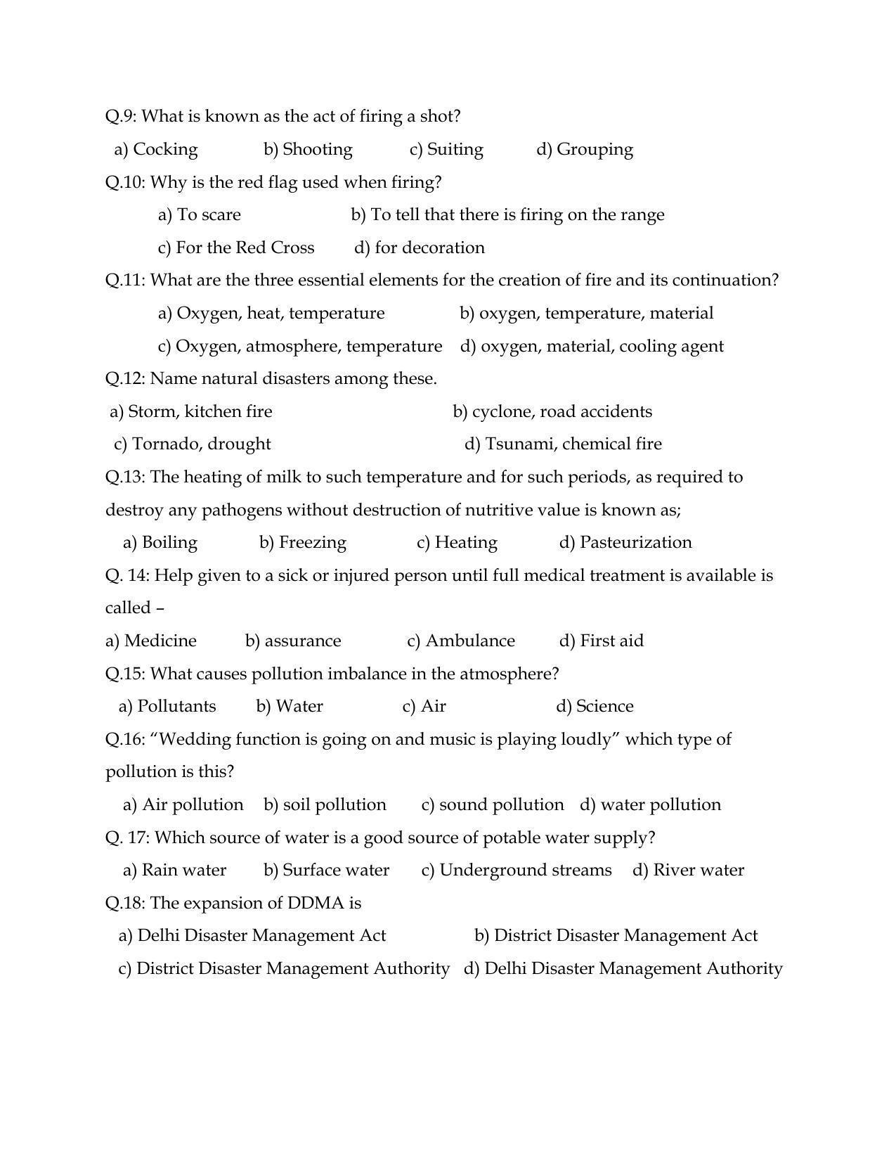 CBSE Class 12th NCC Sample Question Paper 2021-22 - Page 2
