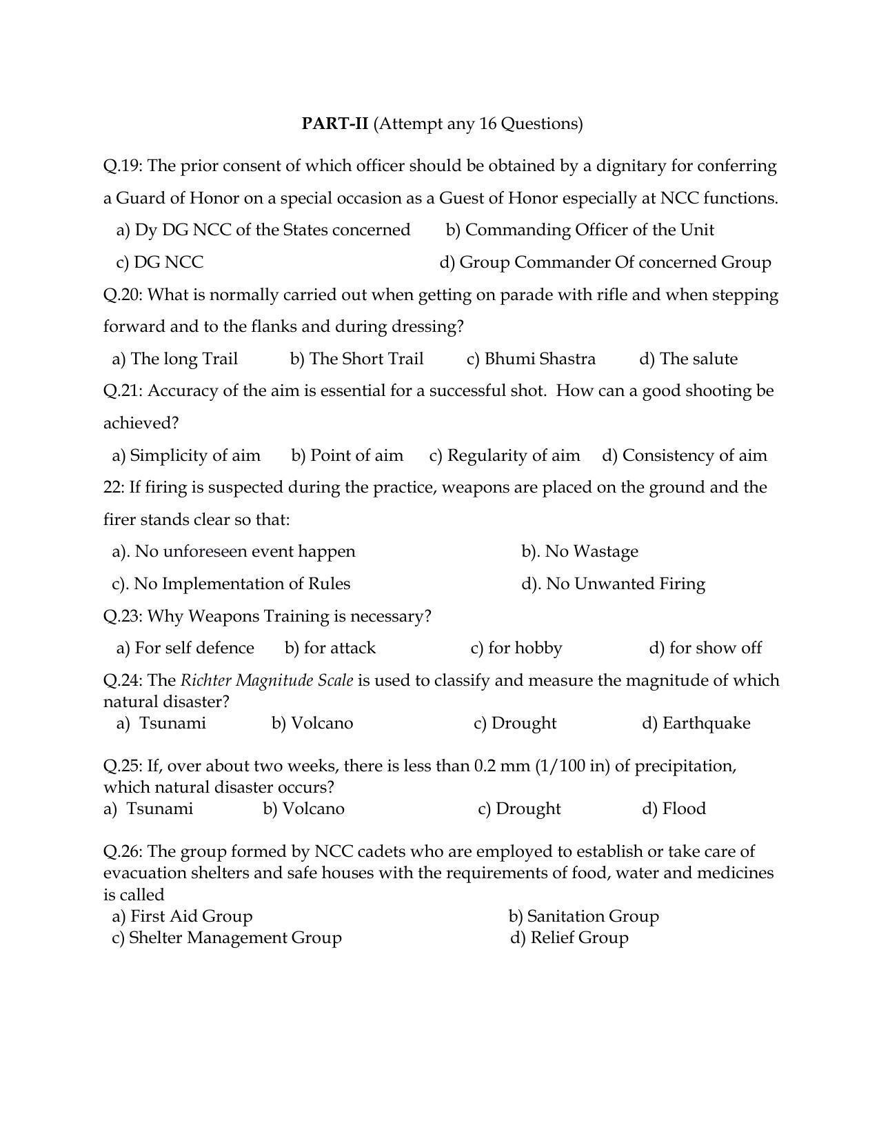 CBSE Class 12th NCC Sample Question Paper 2021-22 - Page 3