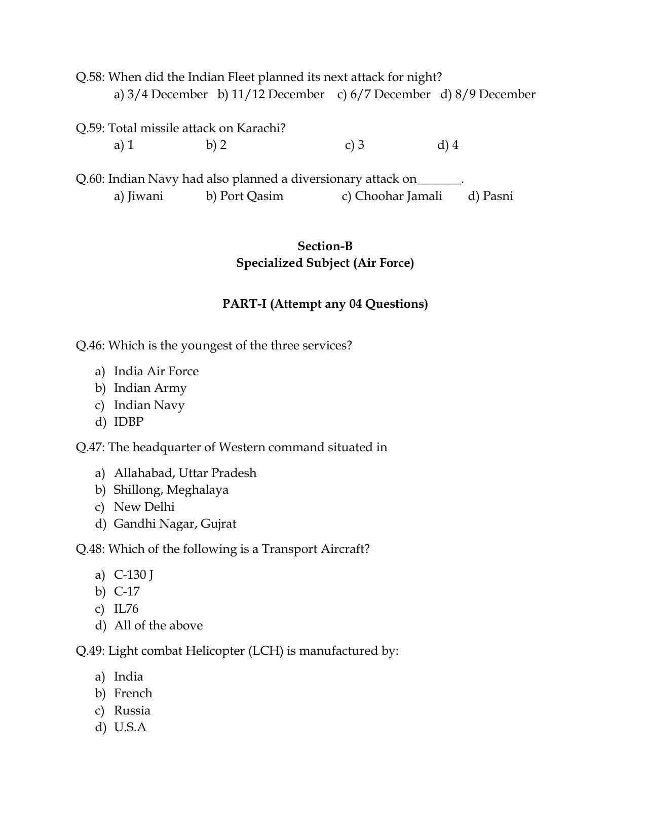 CBSE Class 12th NCC Sample Question Paper 2021-22 - Page 11