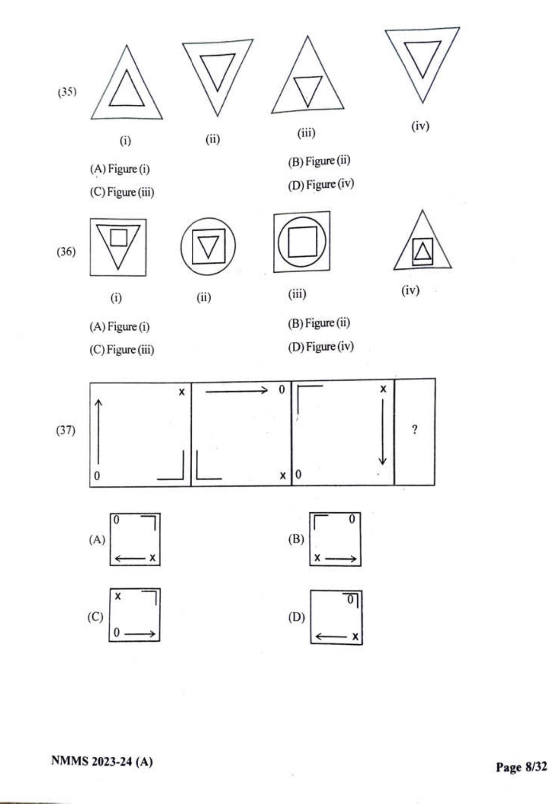 Gujarat NMMS 2024 SAT English Medium SET A Question Paper - Page 8