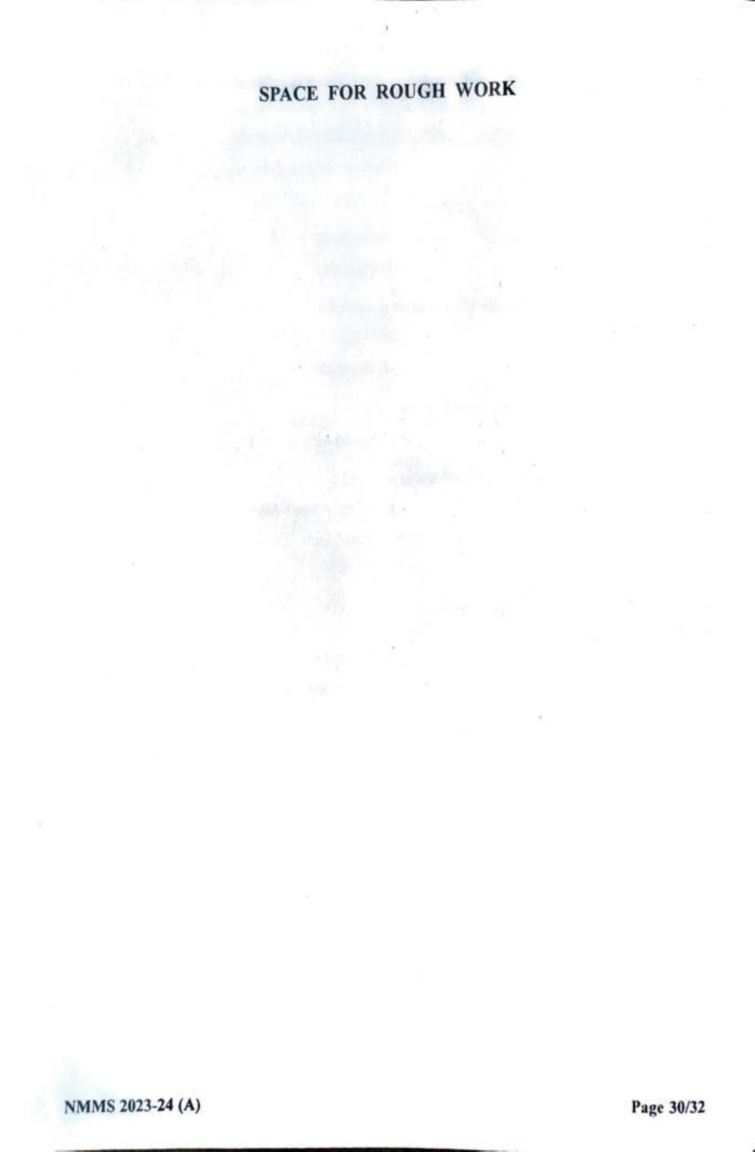 Gujarat NMMS 2024 SAT English Medium SET A Question Paper - Page 30