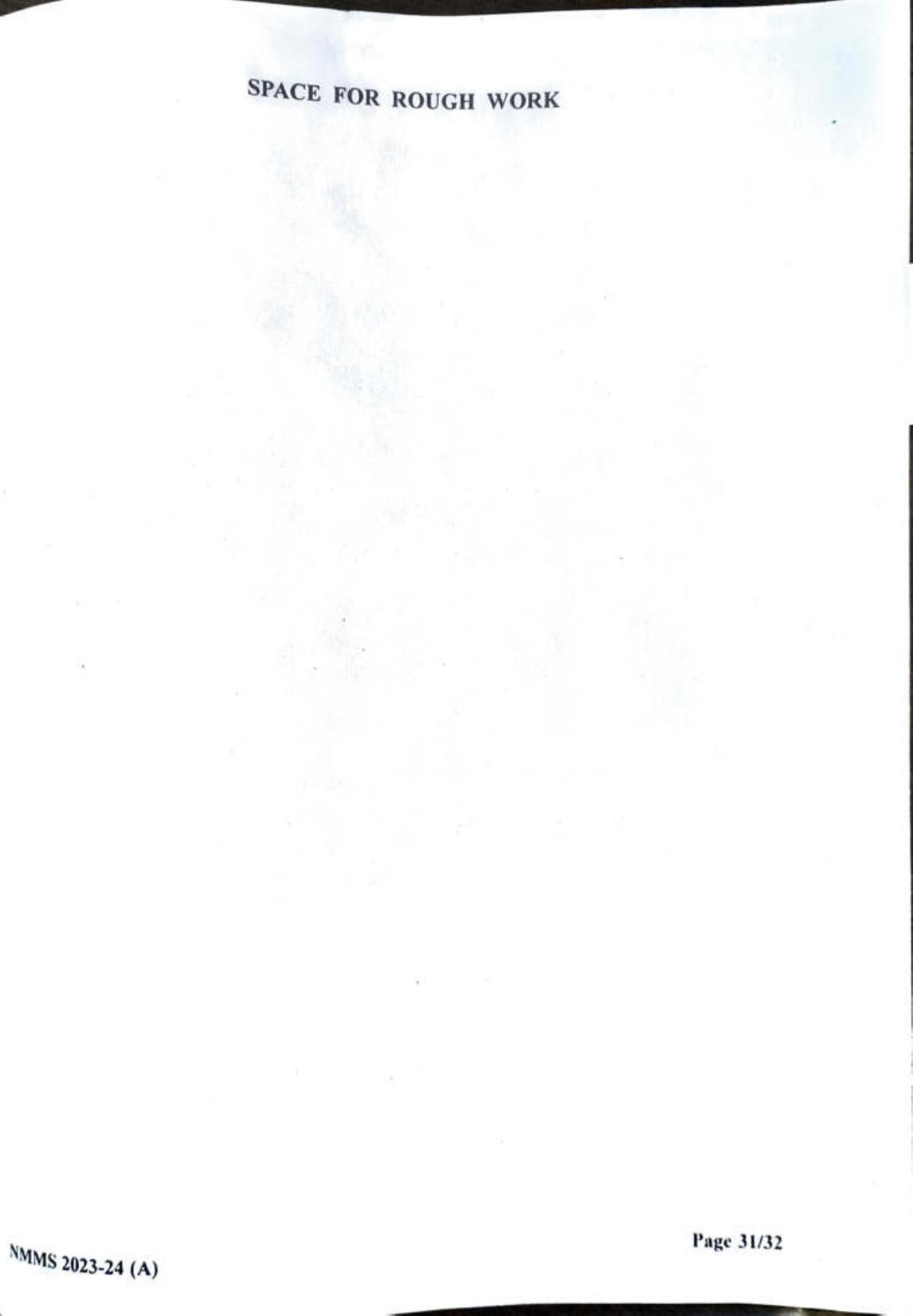 Gujarat NMMS 2024 SAT English Medium SET A Question Paper - Page 31