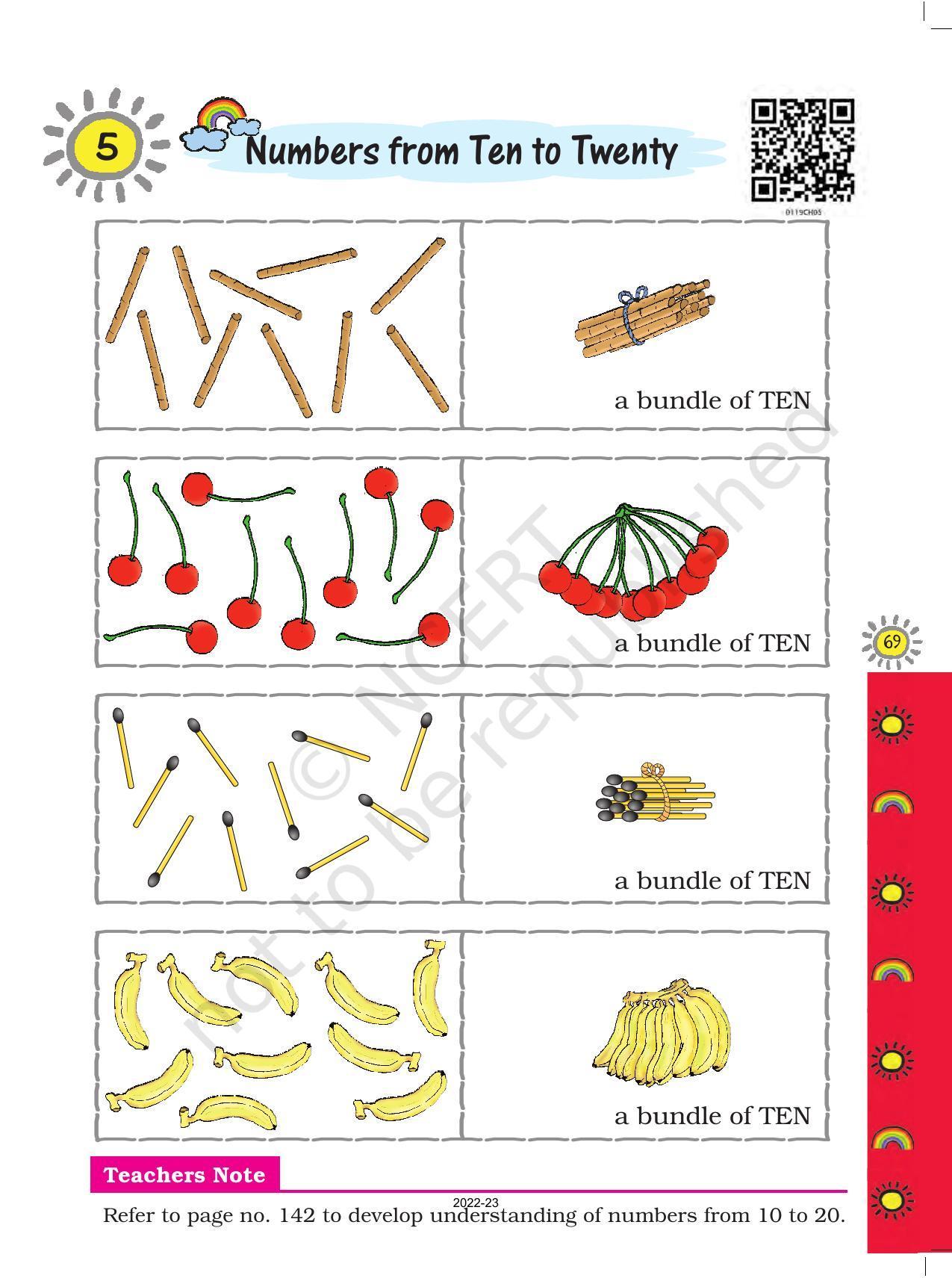 NCERT Book for Class 1 Maths :Chapter 5-Numbers From Ten To Twenty - Page 1