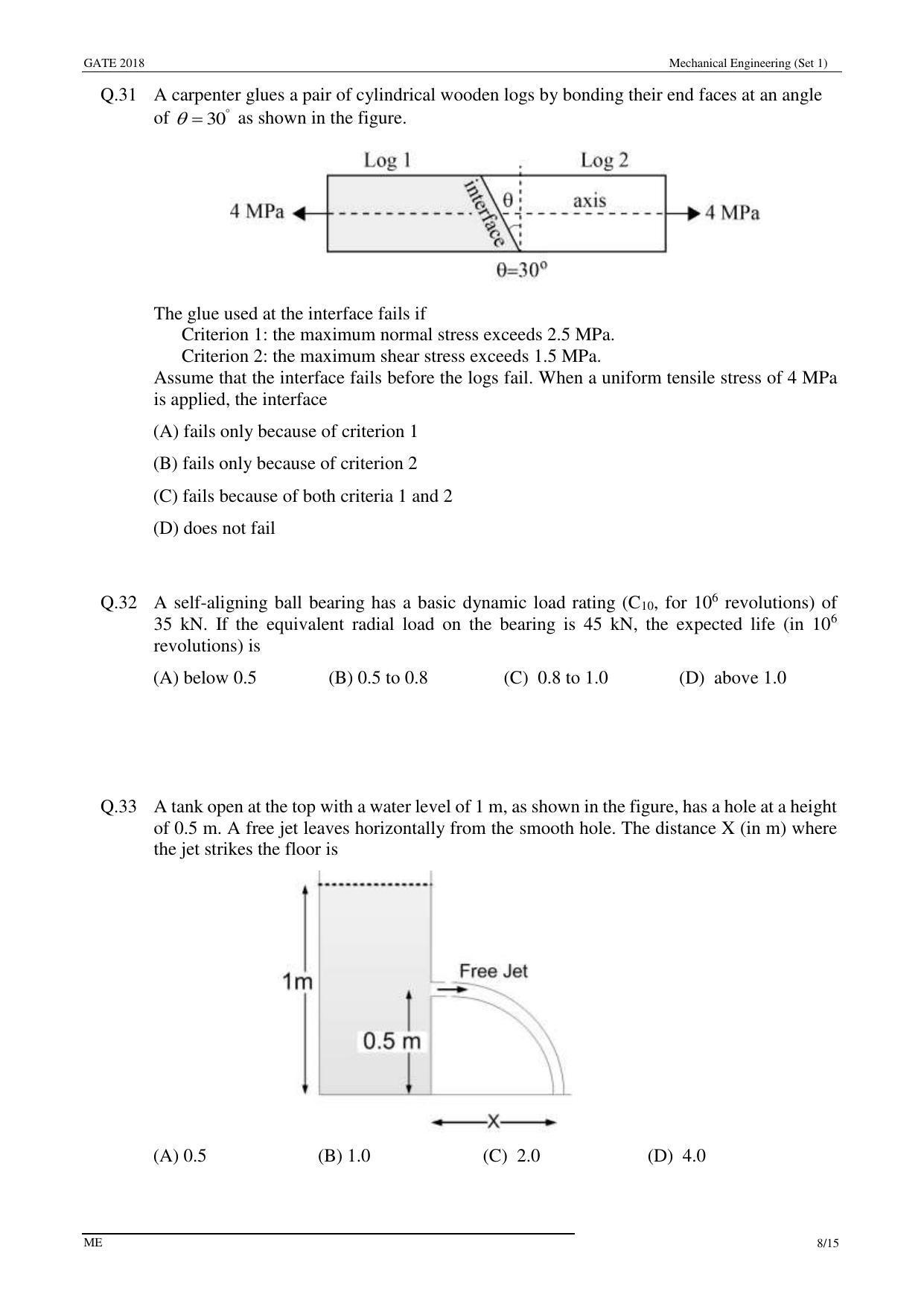 GATE 2018 Mechanical Engineering (ME) Question Paper with Answer Key - Page 11
