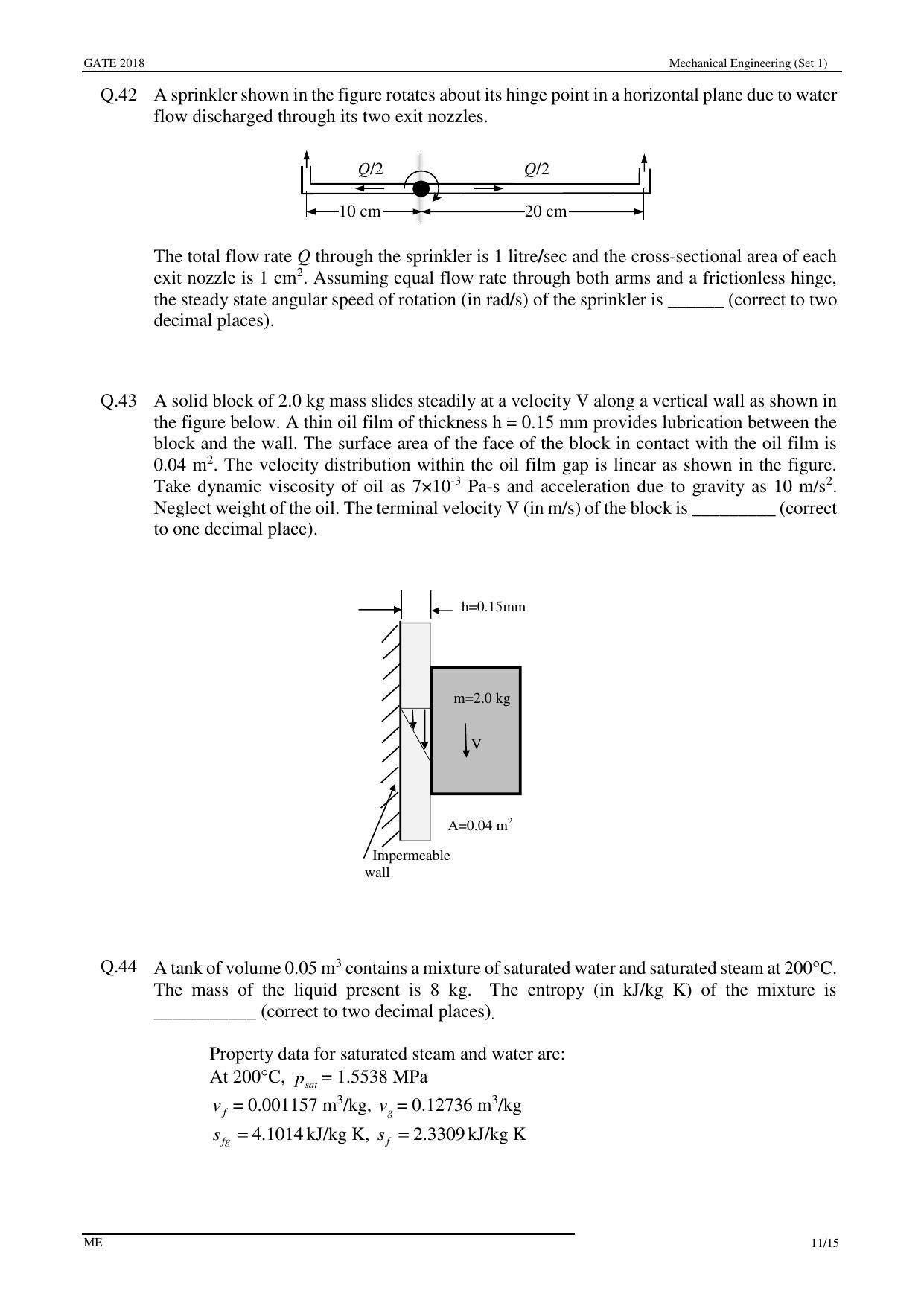 GATE 2018 Mechanical Engineering (ME) Question Paper with Answer Key - Page 14