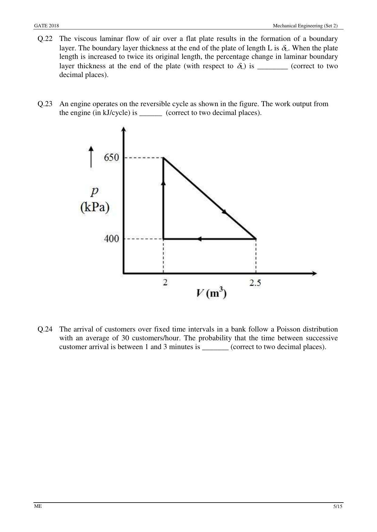 GATE 2018 Mechanical Engineering (ME) Question Paper with Answer Key - Page 30