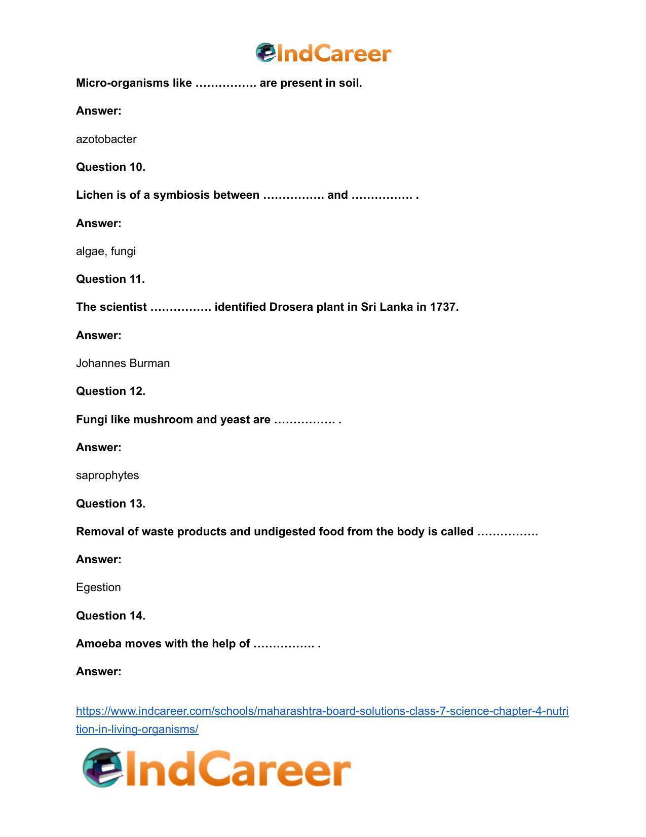 Maharashtra Board Solutions Class 7-Science: Chapter 4- Nutrition in Living Organisms - Page 10