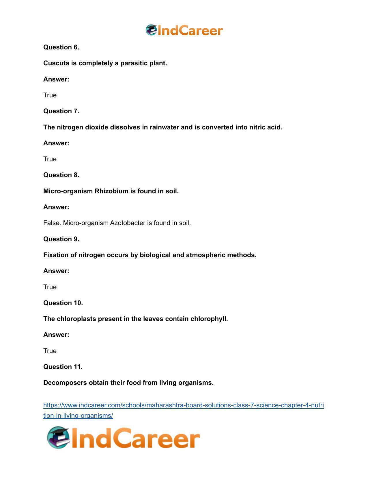 Maharashtra Board Solutions Class 7-Science: Chapter 4- Nutrition in Living Organisms - Page 14