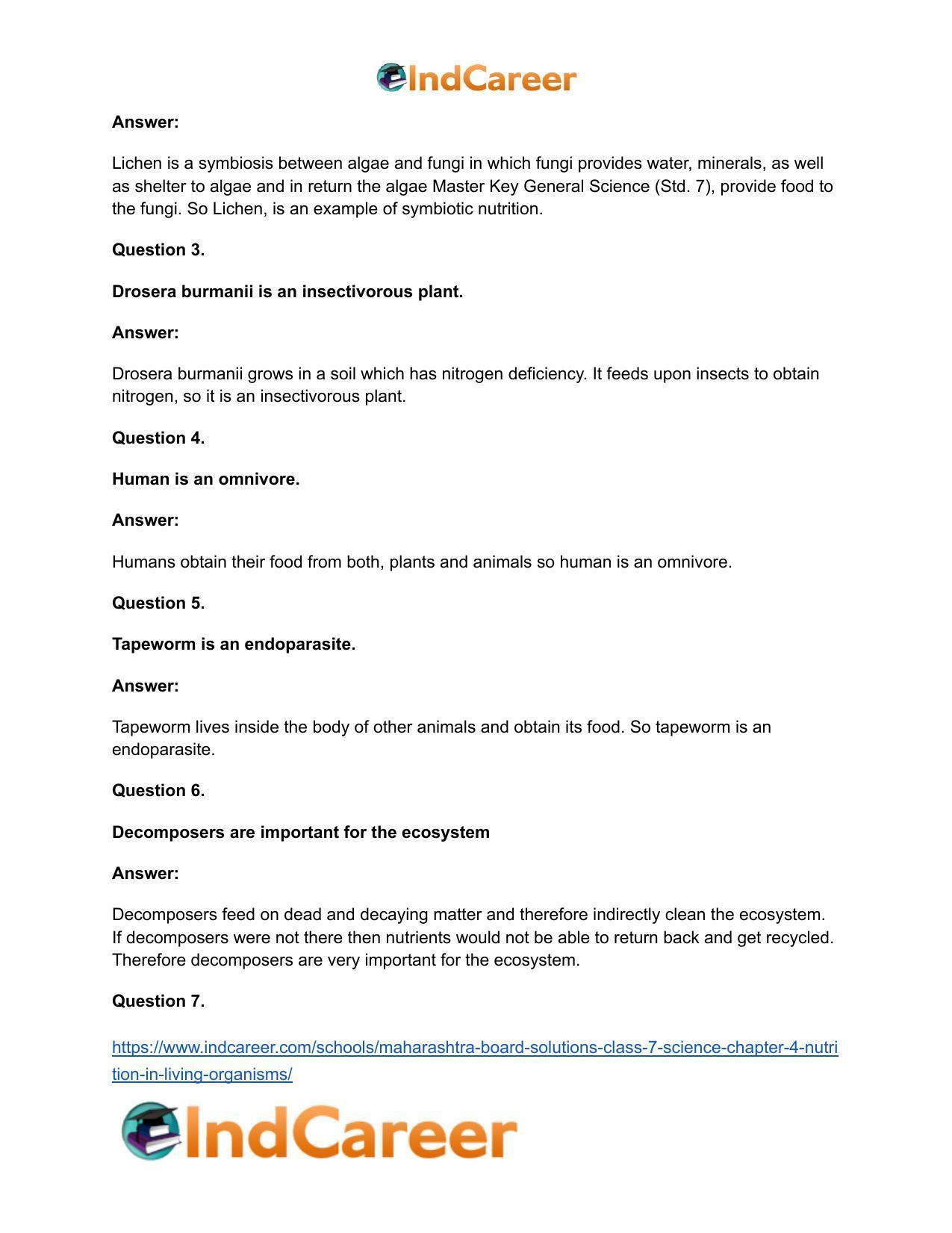 Maharashtra Board Solutions Class 7-Science: Chapter 4- Nutrition in Living Organisms - Page 16