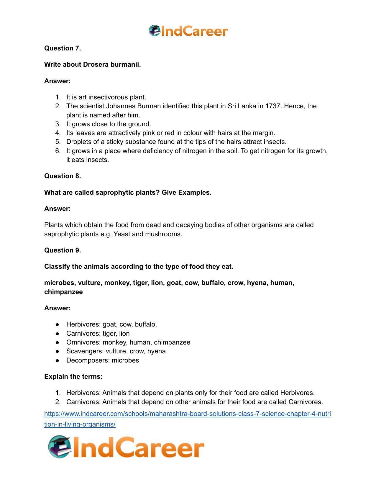 Maharashtra Board Solutions Class 7-Science: Chapter 4- Nutrition in Living Organisms - Page 19