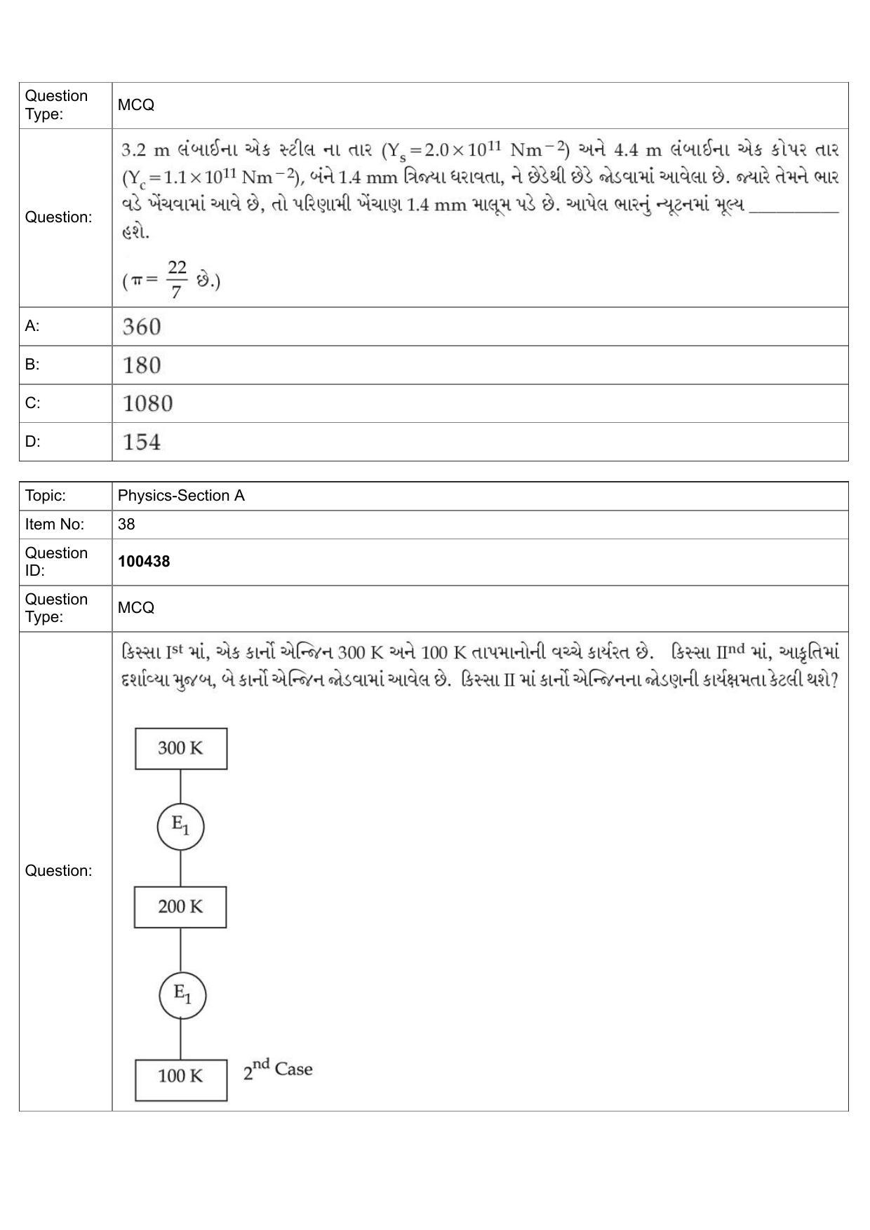 JEE Mains 2022: BTech Gujarati (Shift 2) 27-07-2022 Question Paper - Page 17