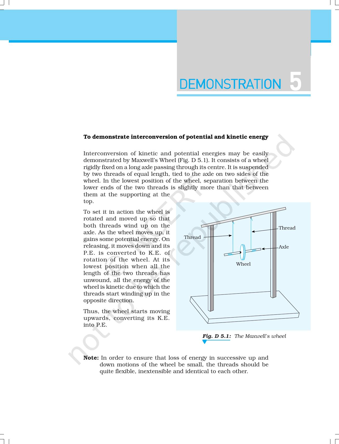 NCERT Laboratory Manuals for Class XI Physics - Demonstrations - Page 9