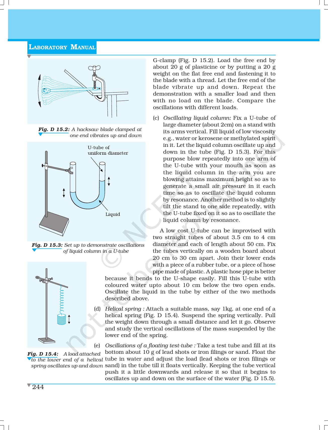 NCERT Laboratory Manuals for Class XI Physics - Demonstrations - Page 26