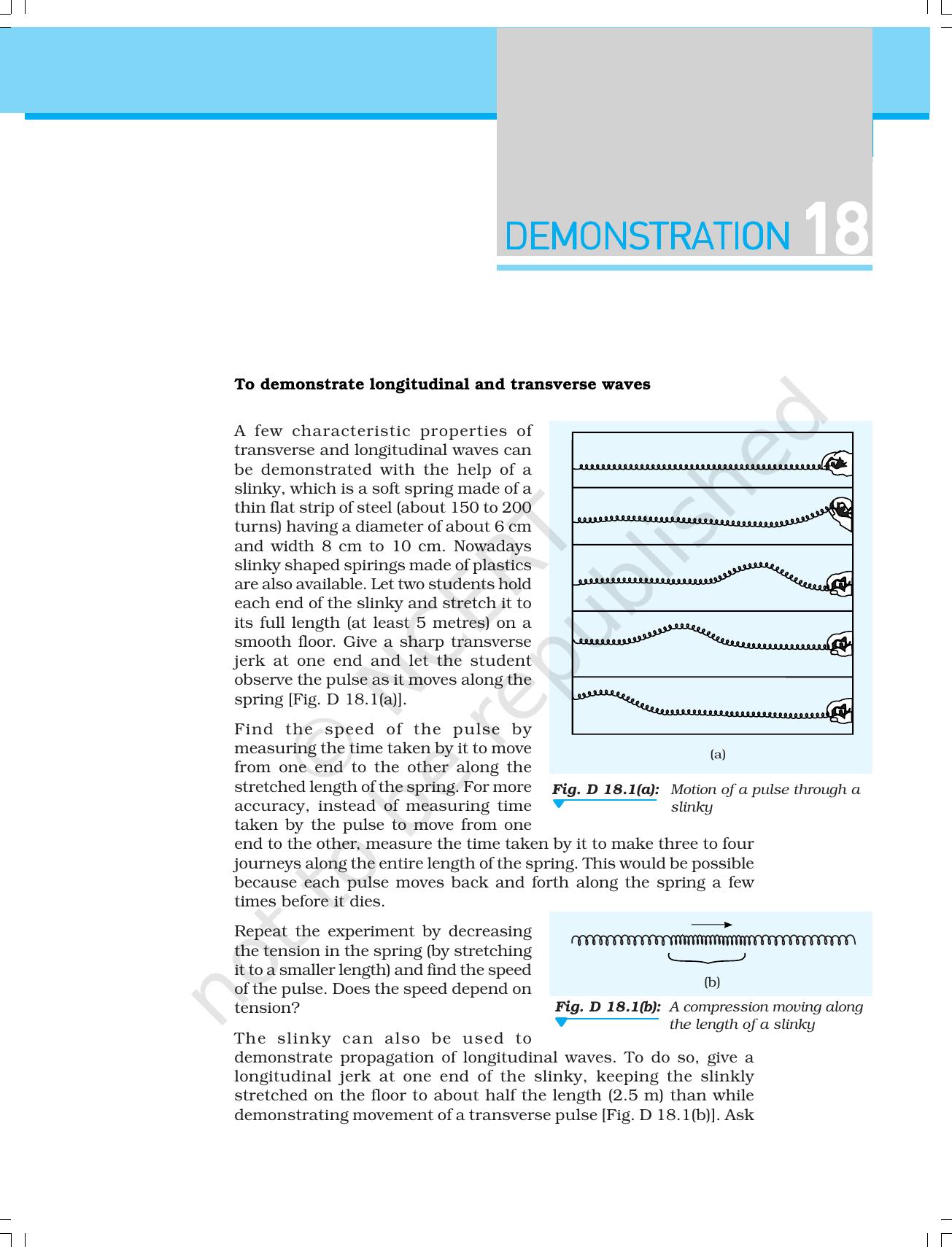 NCERT Laboratory Manuals for Class XI Physics - Demonstrations - Page 31