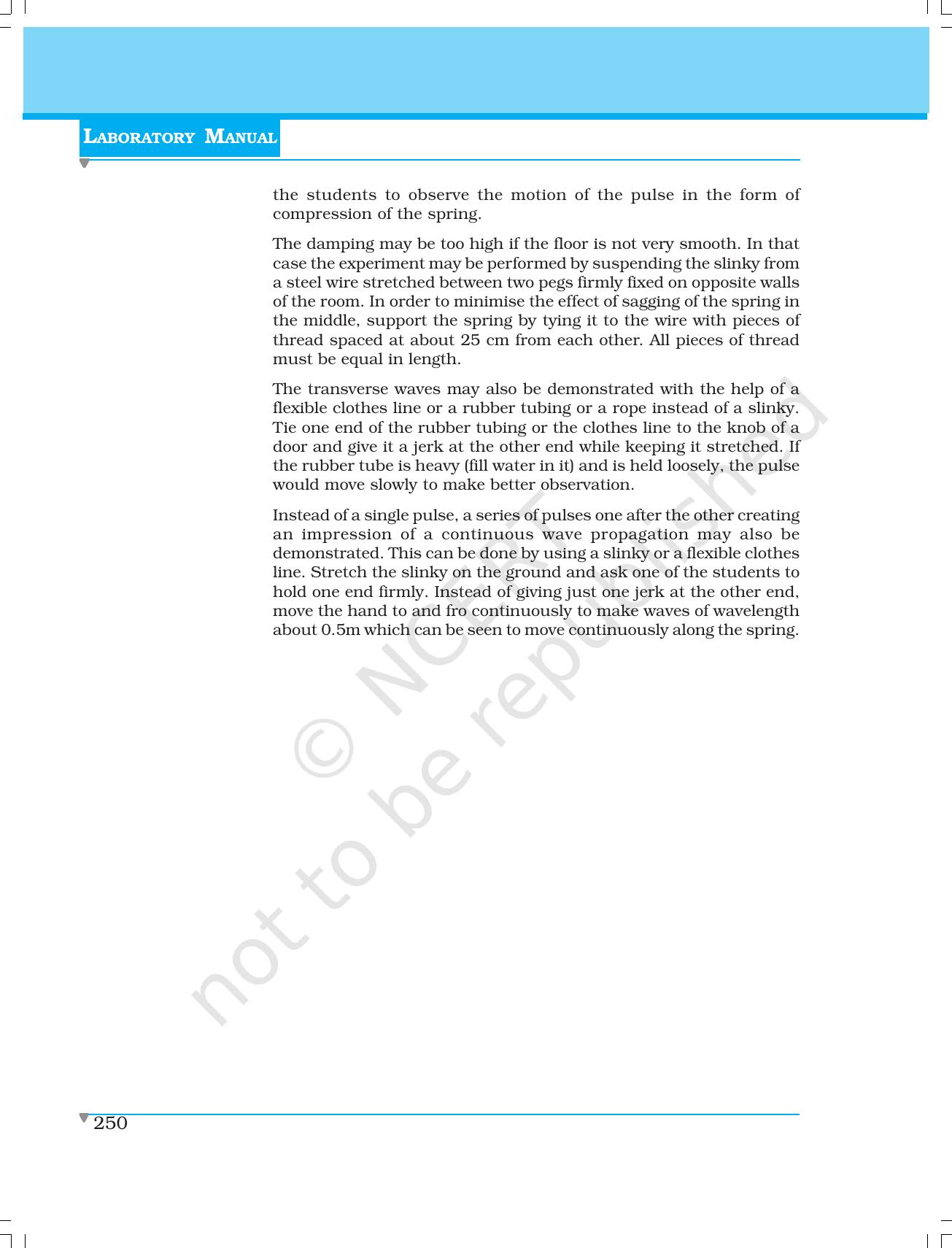 NCERT Laboratory Manuals for Class XI Physics - Demonstrations - Page 32