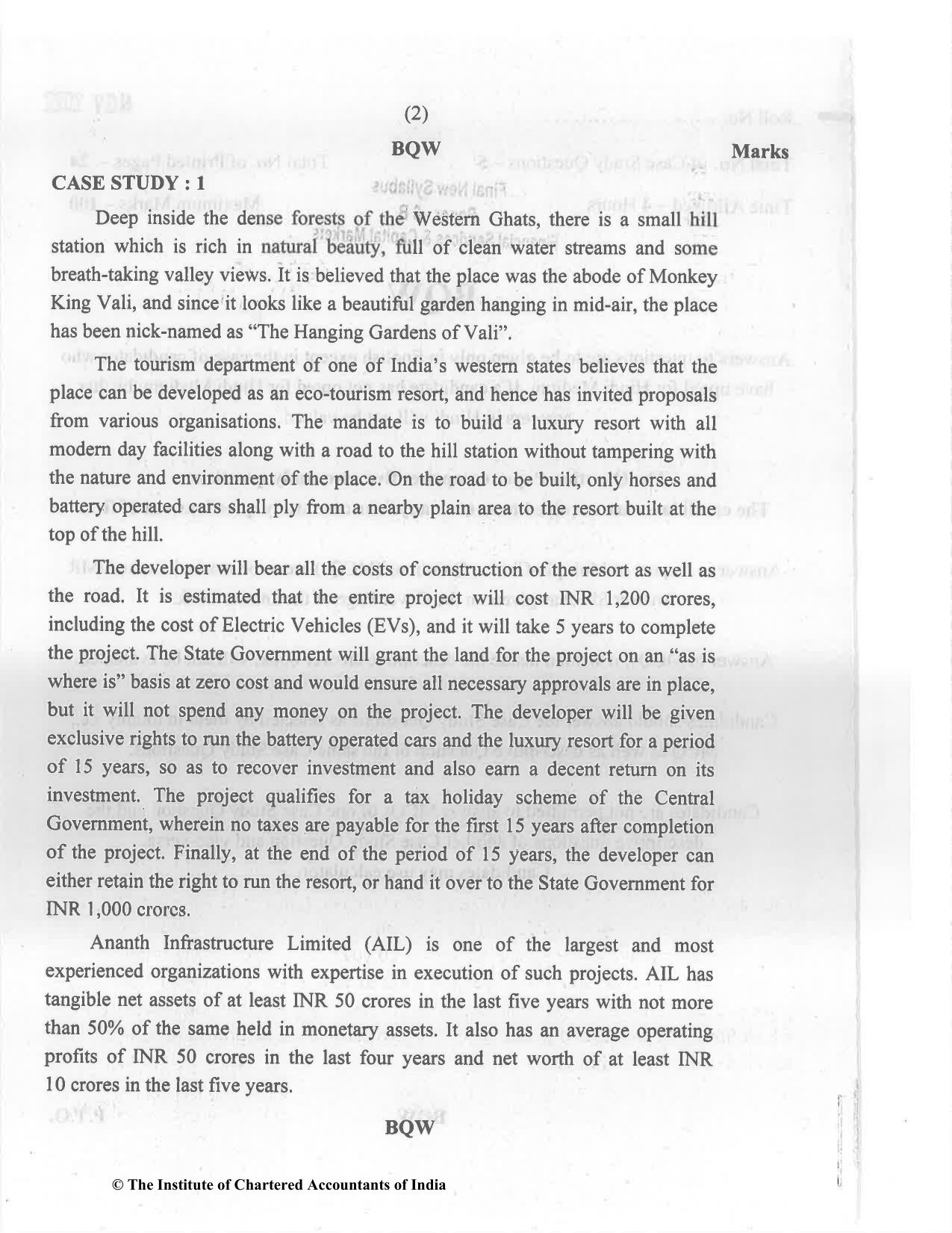 CA Final Nov 2022 Question Paper - Paper 6B – Financial Services and Capital Markets - Page 2