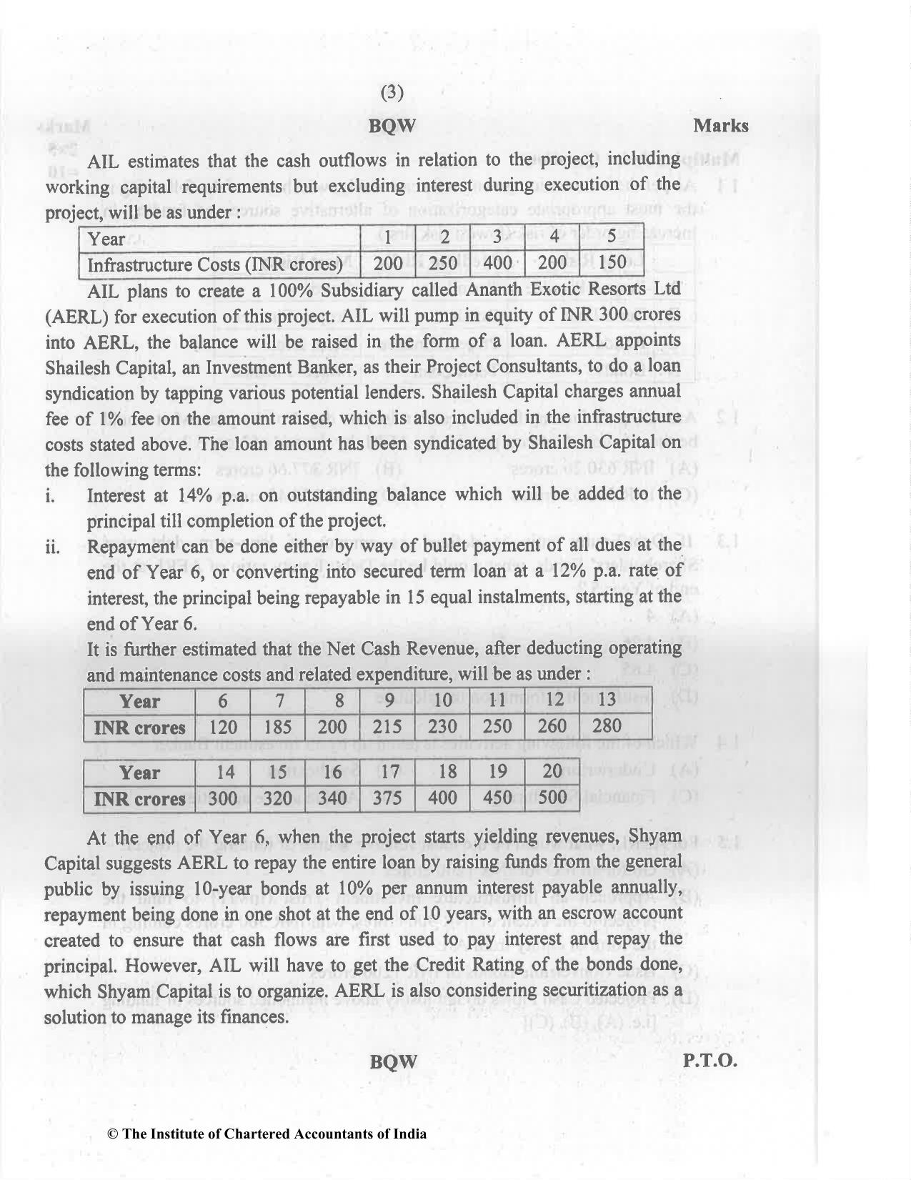CA Final Nov 2022 Question Paper - Paper 6B – Financial Services and Capital Markets - Page 3