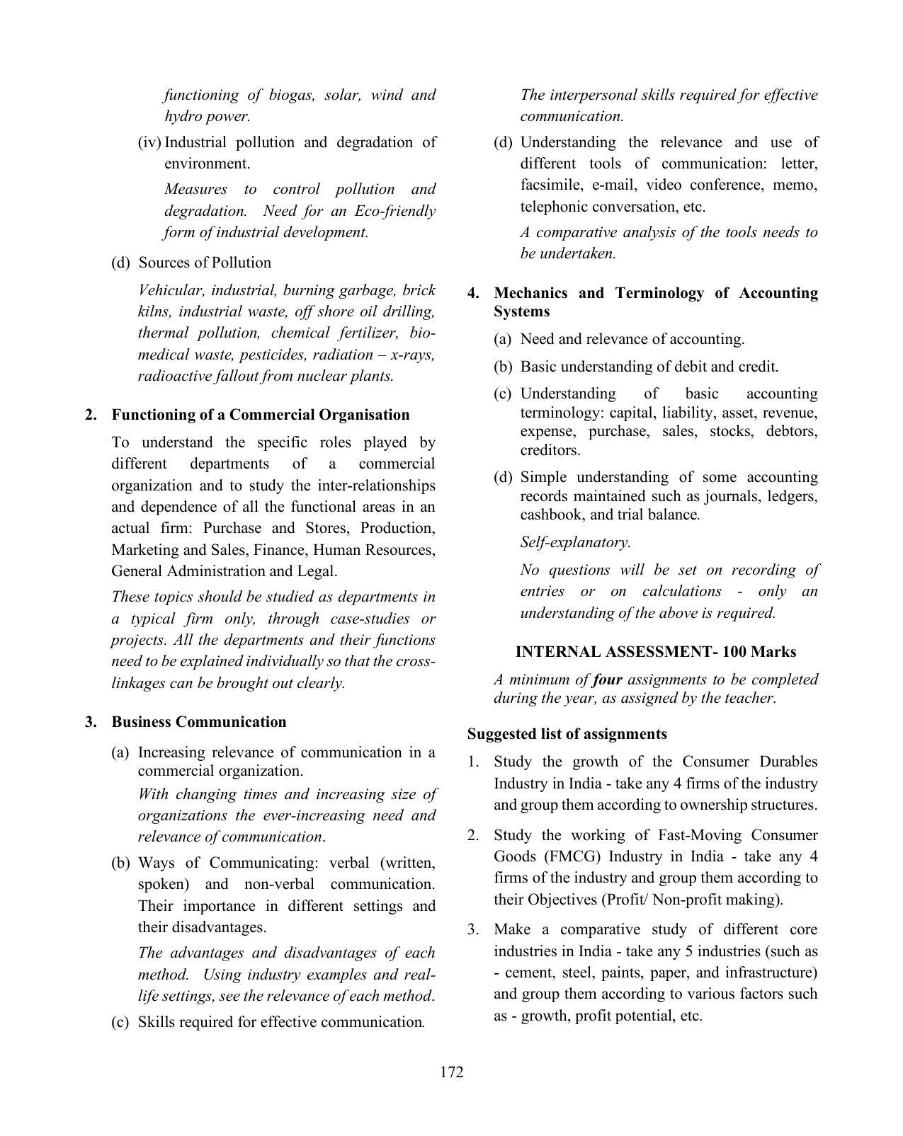 ICSE Commercial Applications Syllabus - Page 2