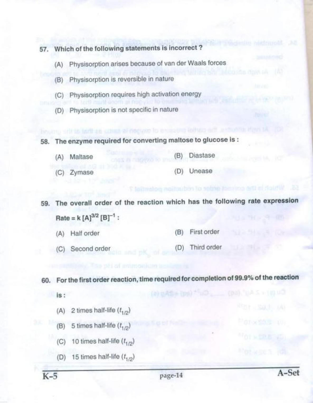 PUCET UG 2017 Chemistry Question Paper - Page 13