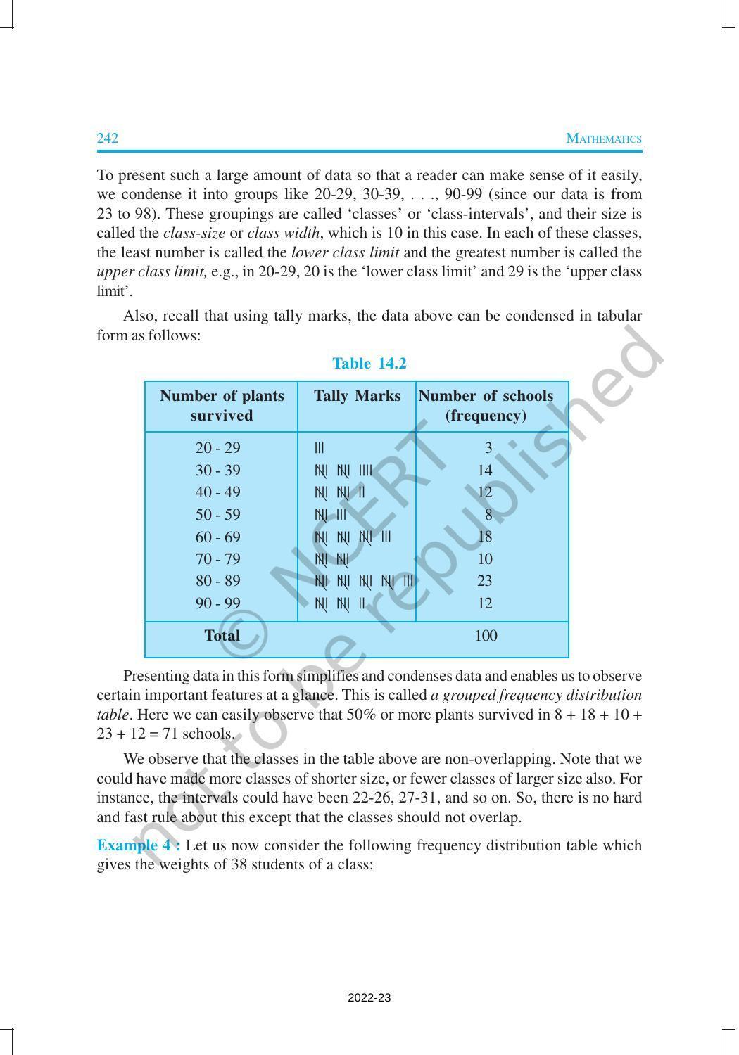 NCERT Book for Class 9 Maths Chapter 14 Statistics - Page 5