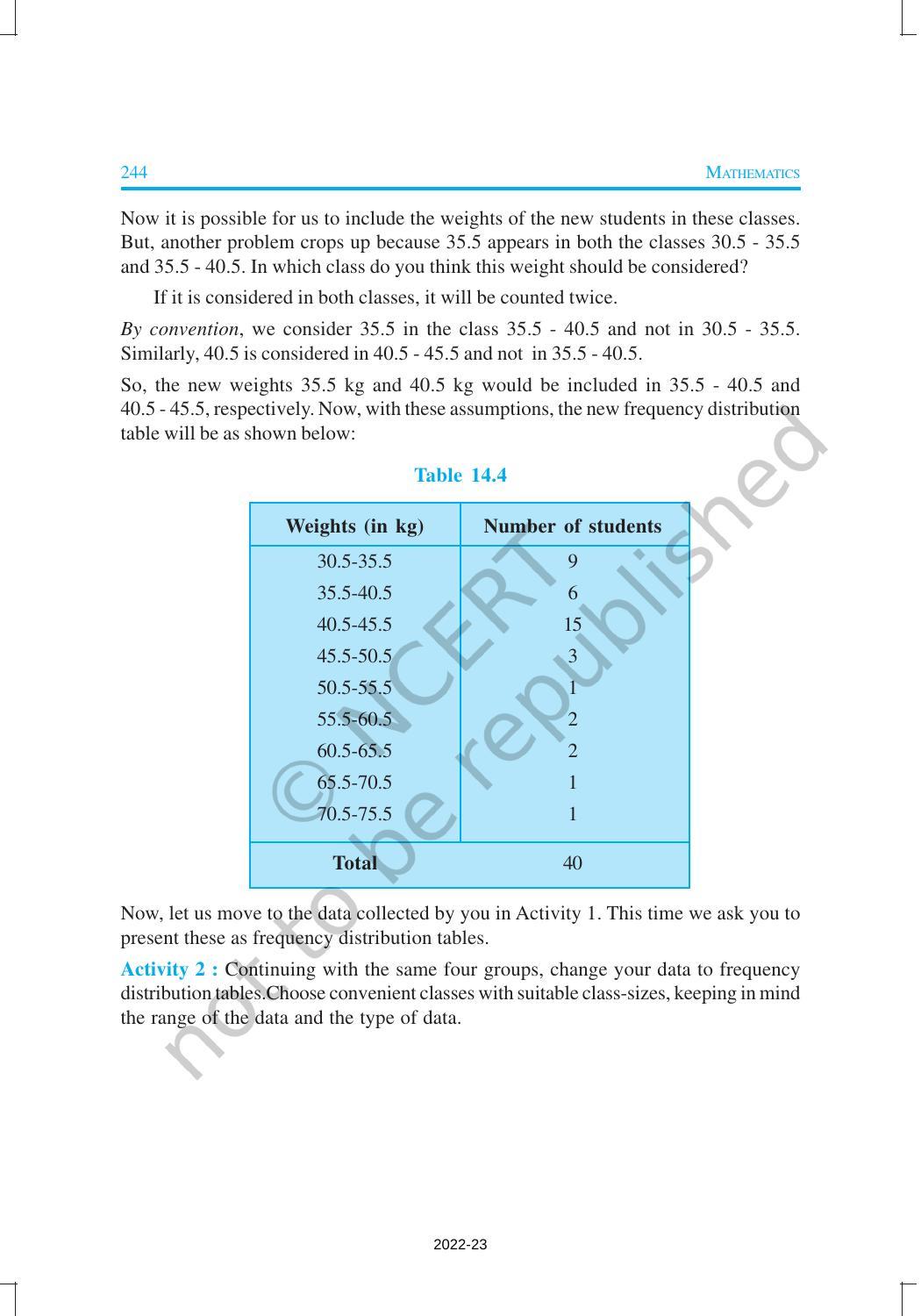 NCERT Book for Class 9 Maths Chapter 14 Statistics - Page 7