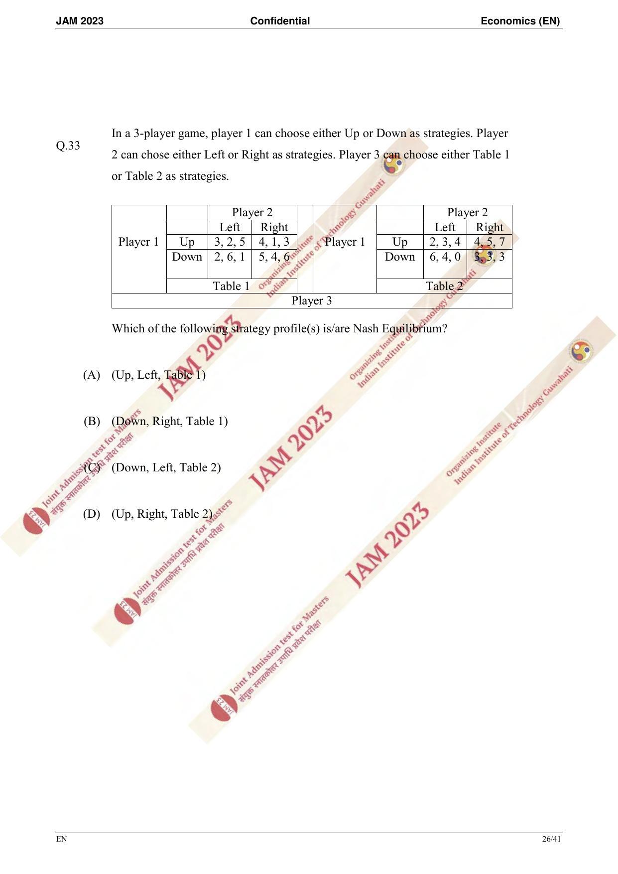 JAM 2023: EN Question Paper - Page 24