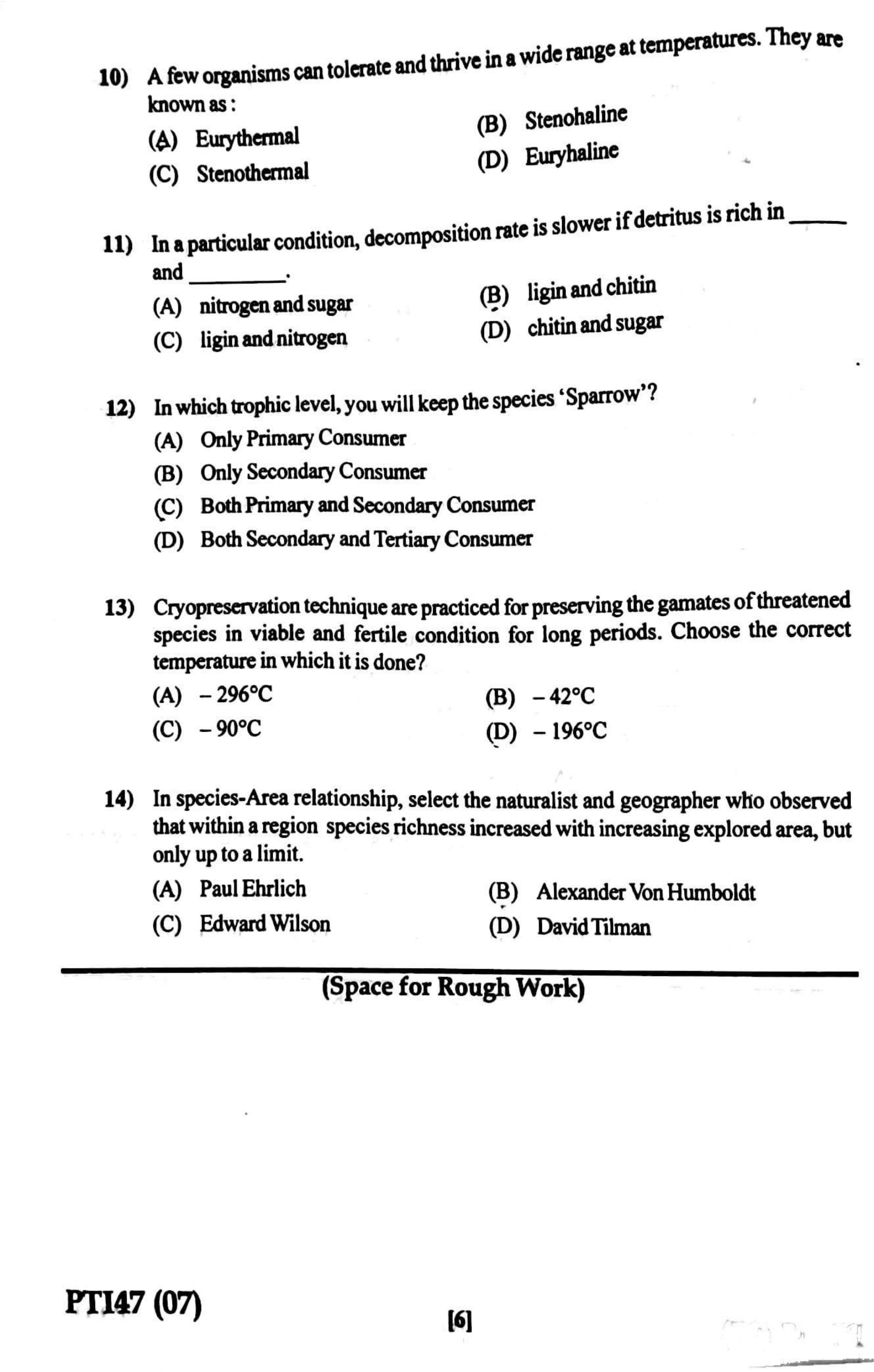 GUJCET 2023 Biology Question Paper - Page 5