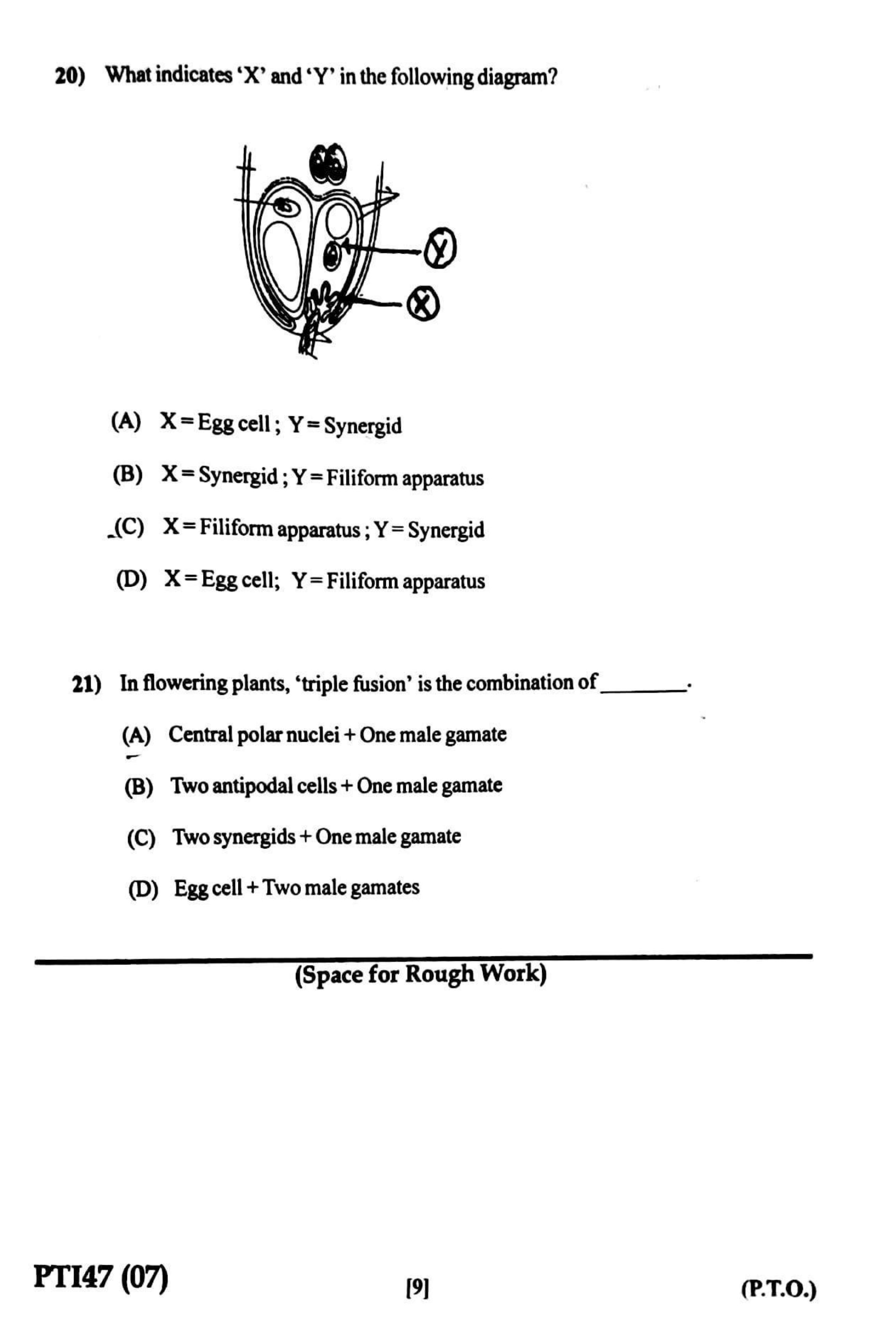 GUJCET 2023 Biology Question Paper - Page 8