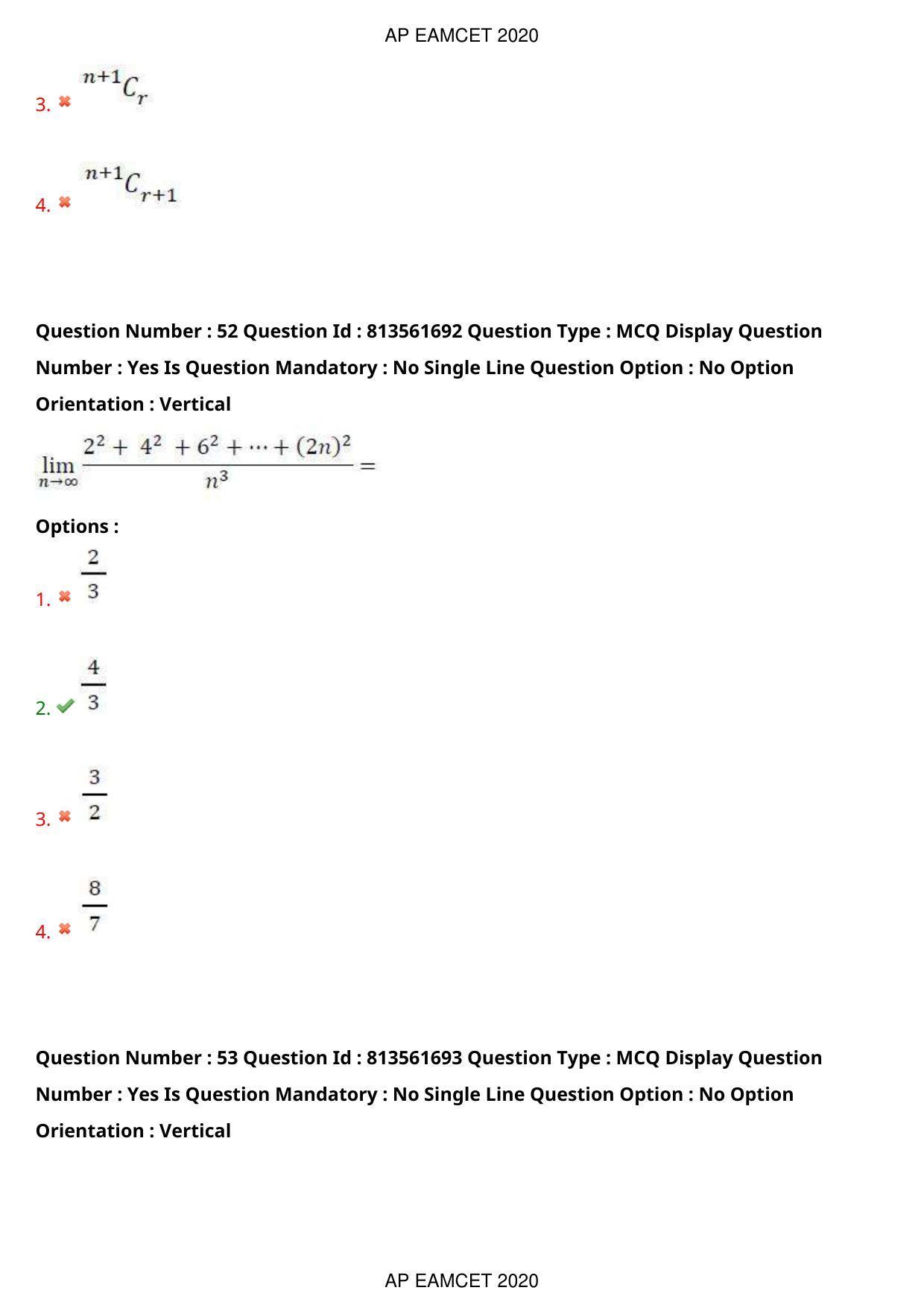 AP EAPCET 2020 - September 21, 2020- Shift 1 - Master Engineering Question Paper With Preliminary Keys - Page 35
