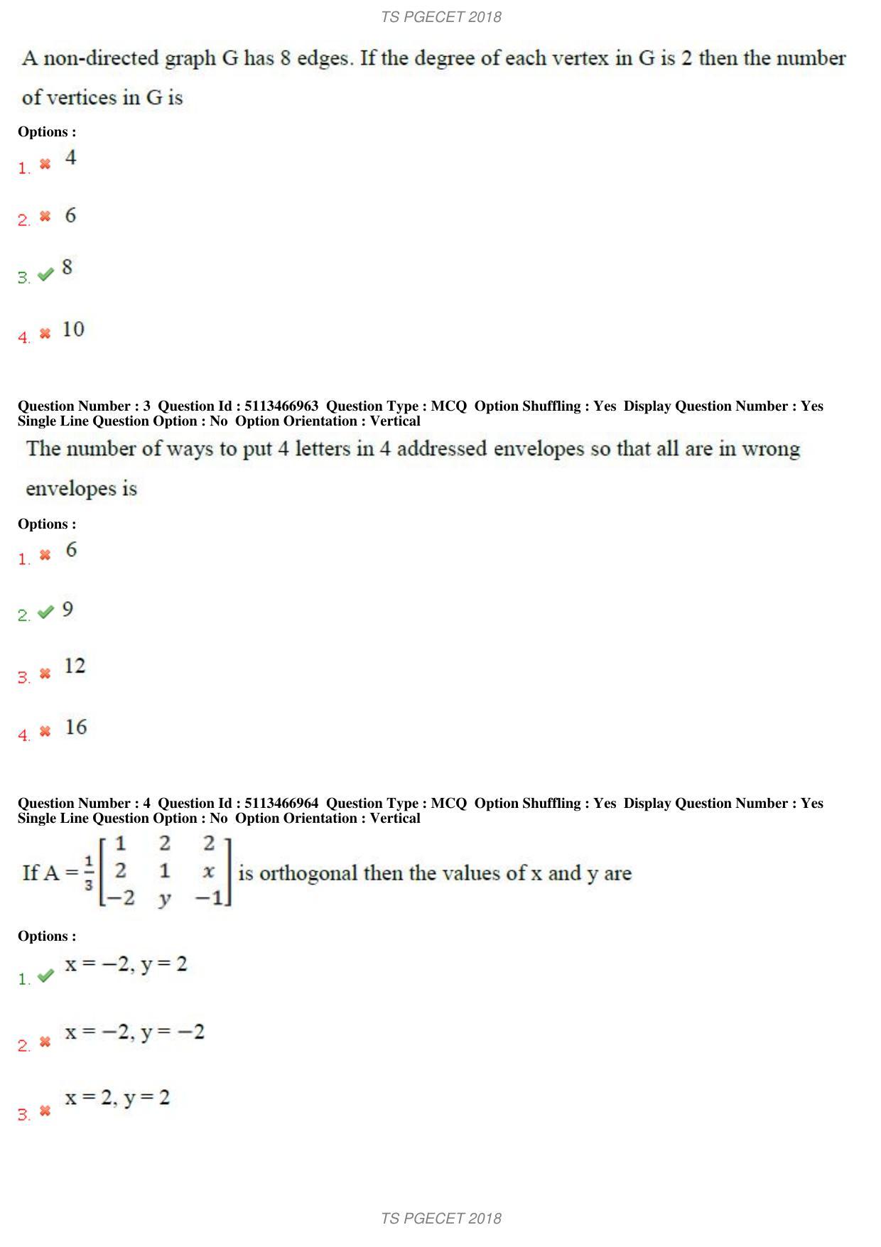 TS PGECET 2018: Computer Science & Information Tech Question Papers - Page 2