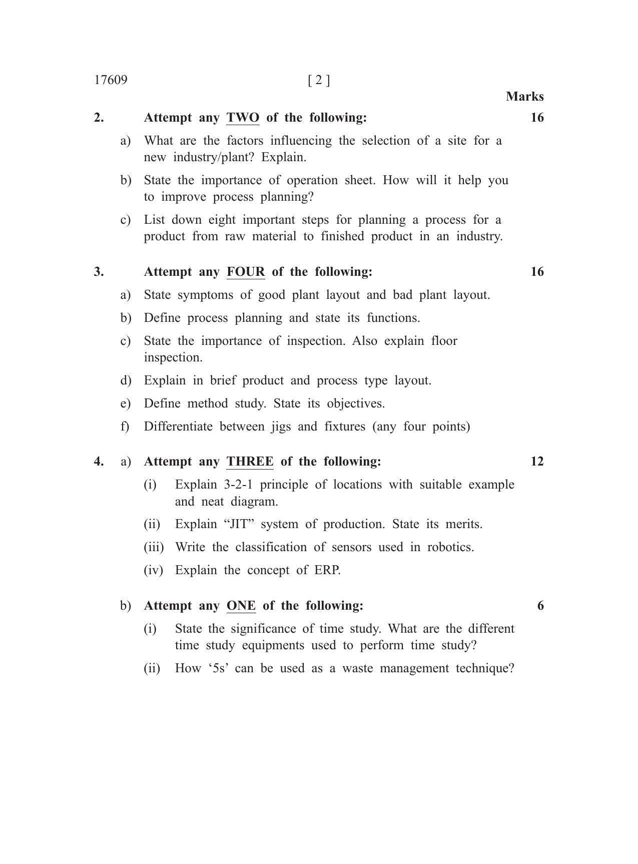 MSBTE Summer Question Paper 2019 - Production Engineering & Robotics - Page 2
