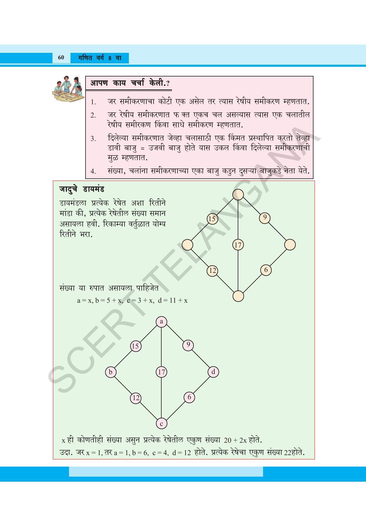 TS SCERT Class 8 Maths (Marathi Medium) Text Book - Page 72