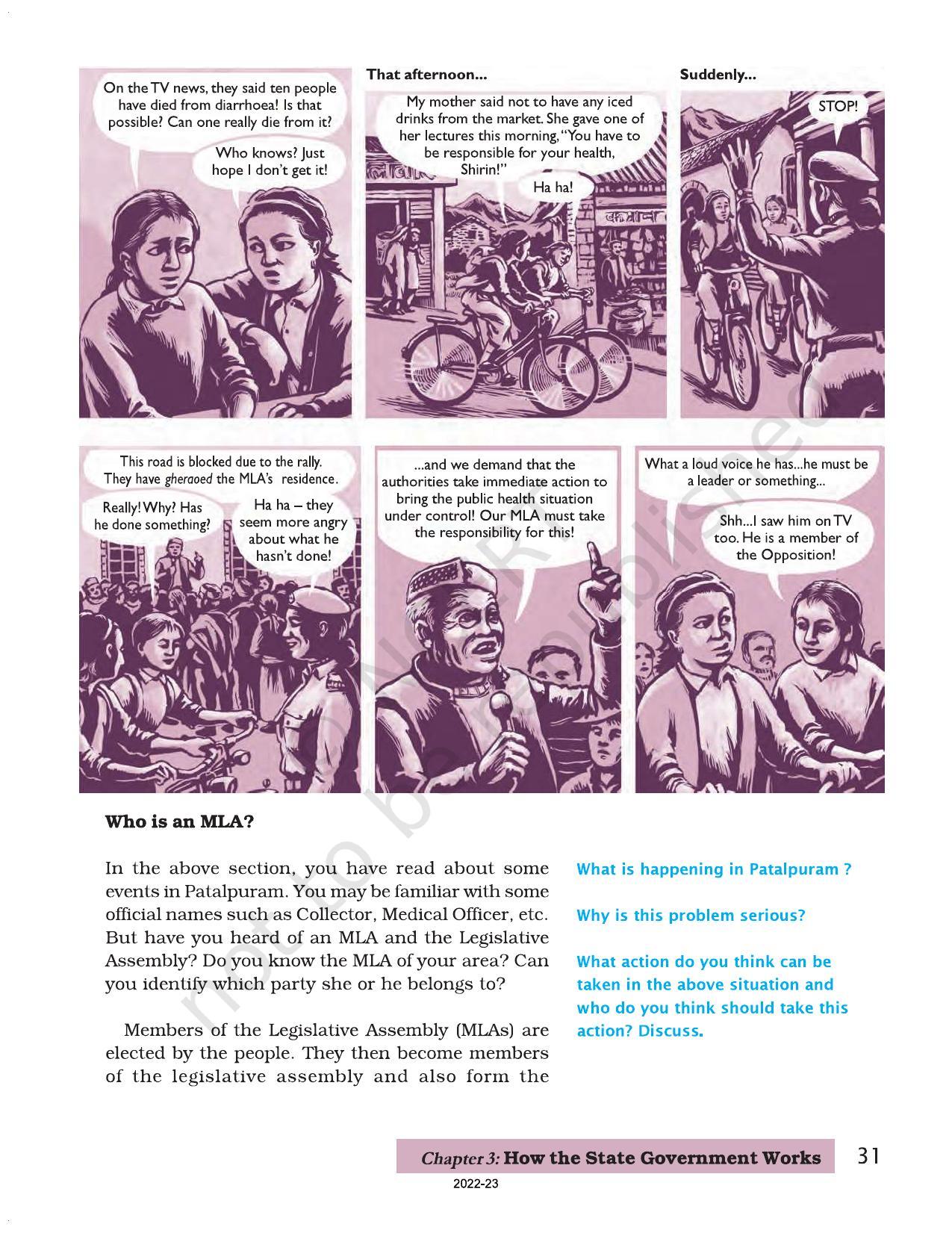 NCERT Book for Class 7 Social Science(Civics): Chapter 3-How the State Government Works - Page 2