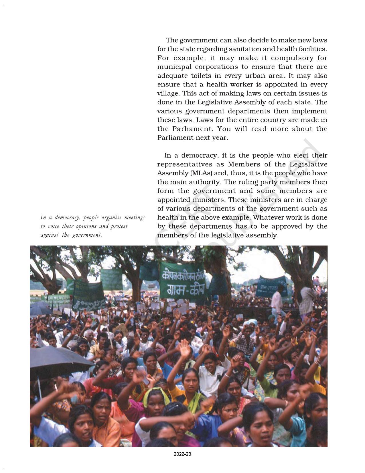 NCERT Book for Class 7 Social Science(Civics): Chapter 3-How the State Government Works - Page 9