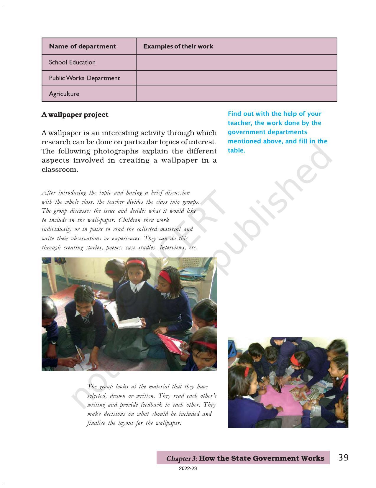 NCERT Book for Class 7 Social Science(Civics): Chapter 3-How the State Government Works - Page 10