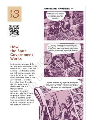 NCERT Book for Class 7 Social Science(Civics): Chapter 3-How the State Government Works